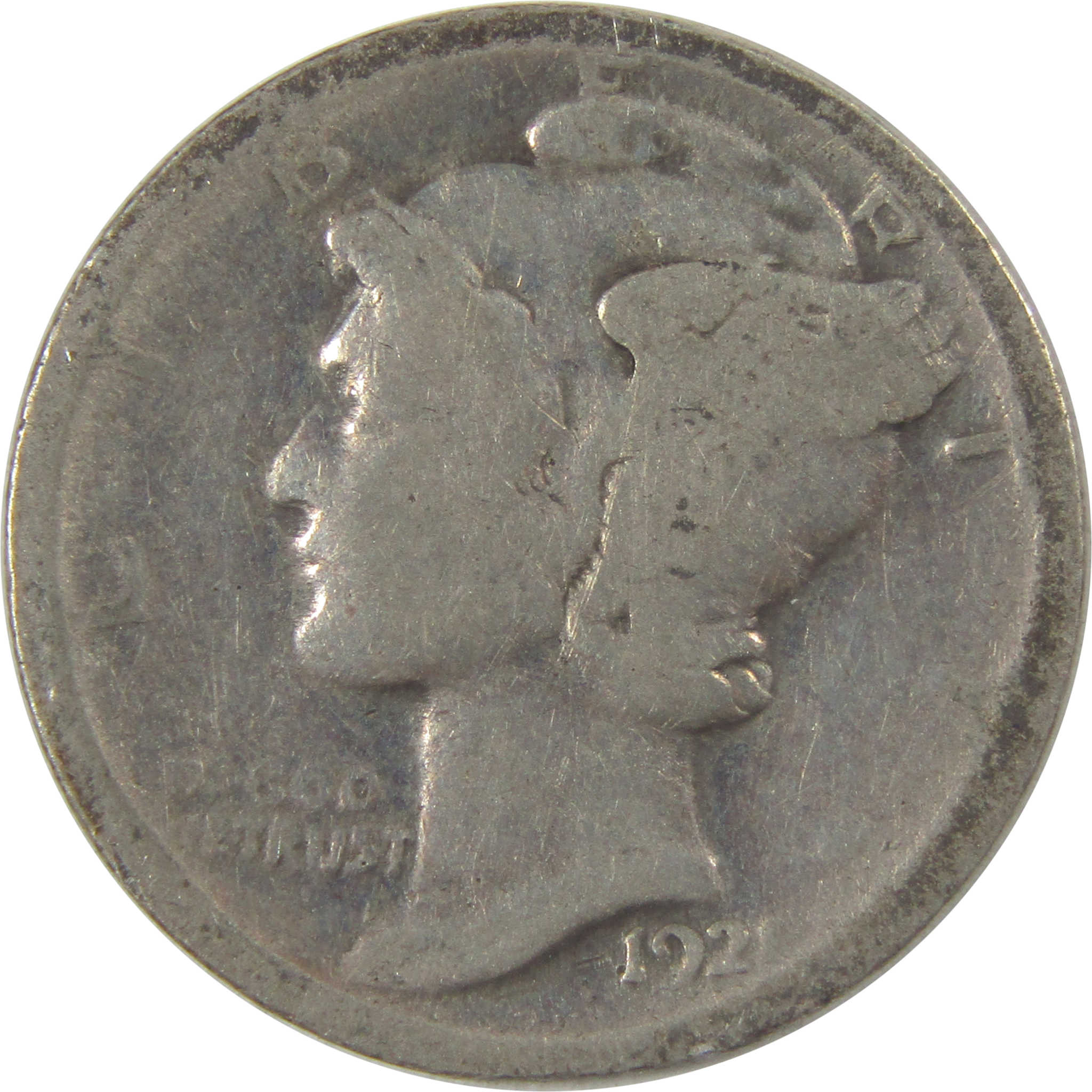 1921 Mercury Silver Dime G Good Details 10c Coin SKU:I23929