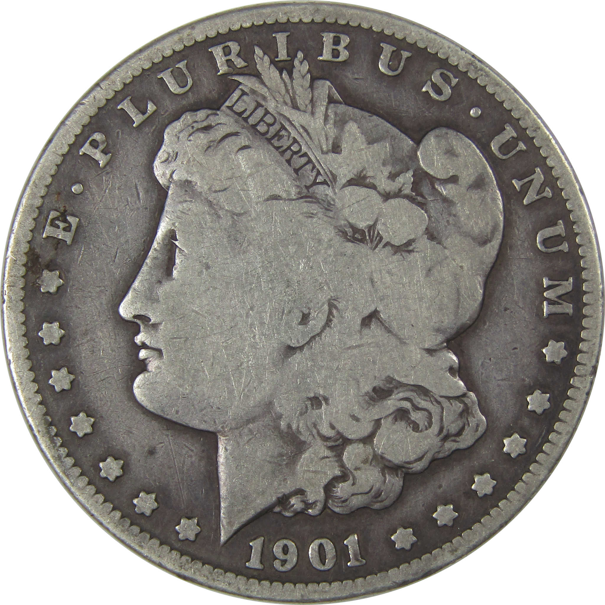 1901 S Morgan Dollar VG Very Good Silver $1 Coin SKU:I22811 - Morgan coin - Morgan silver dollar - Morgan silver dollar for sale - Profile Coins & Collectibles