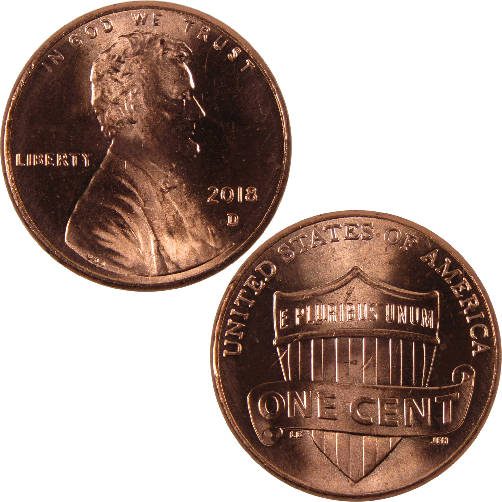 2018 D Lincoln Shield Cent BU Uncirculated Penny 1c Coin