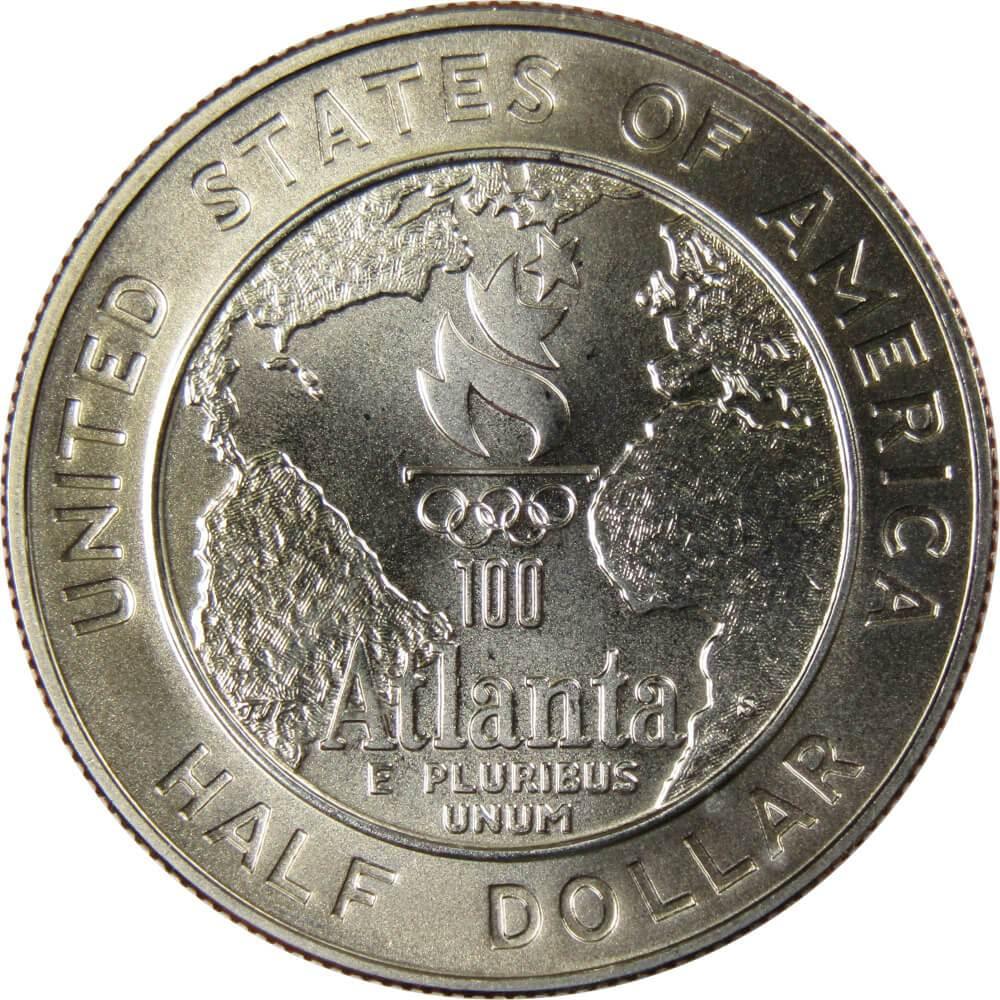 1995 S Atlanta Olympic Games Basketball Commemorative 50c Uncirculated