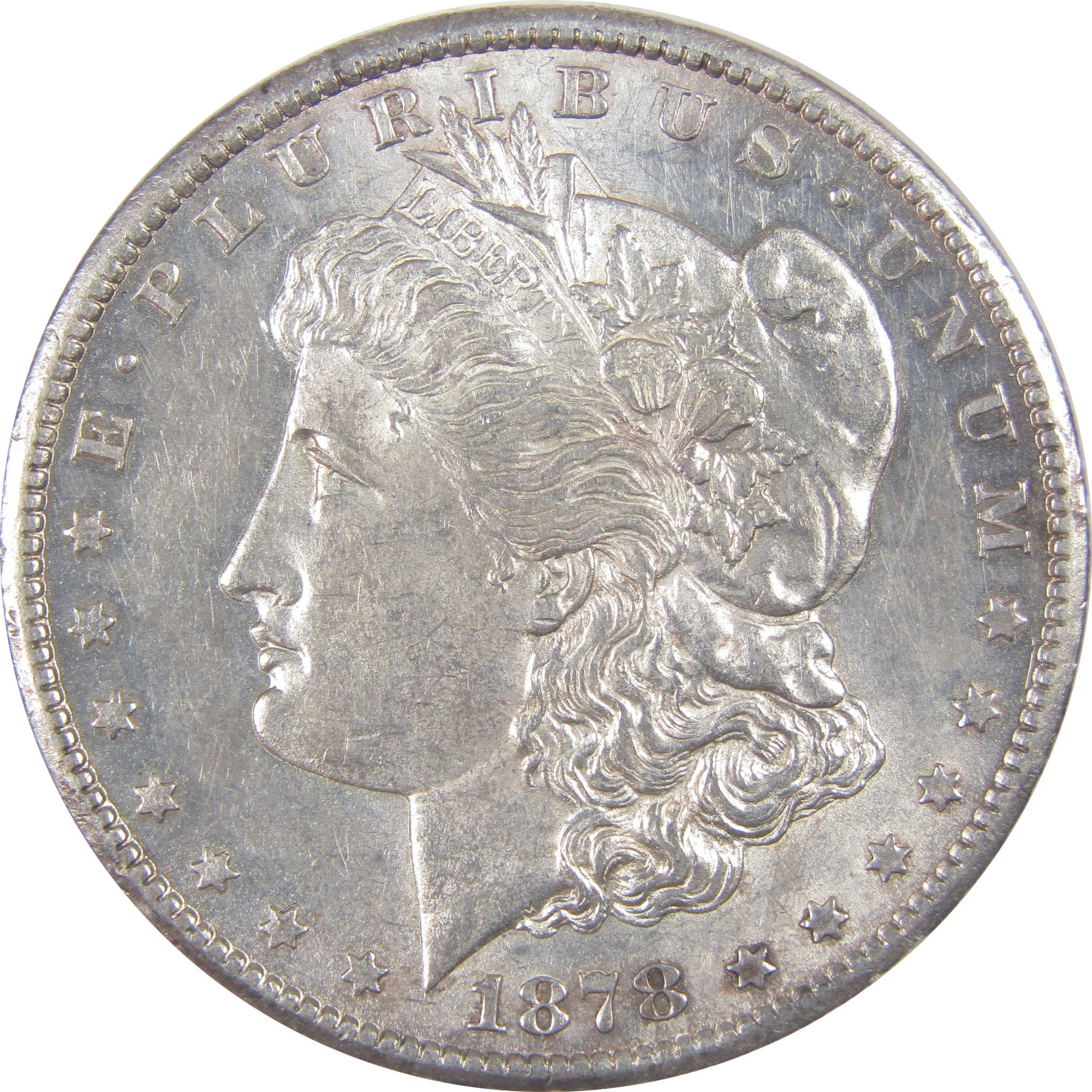 1878 CC Morgan Dollar AU About Uncirculated Details Silver SKU:I17143 - Morgan coin - Morgan silver dollar - Morgan silver dollar for sale - Profile Coins & Collectibles
