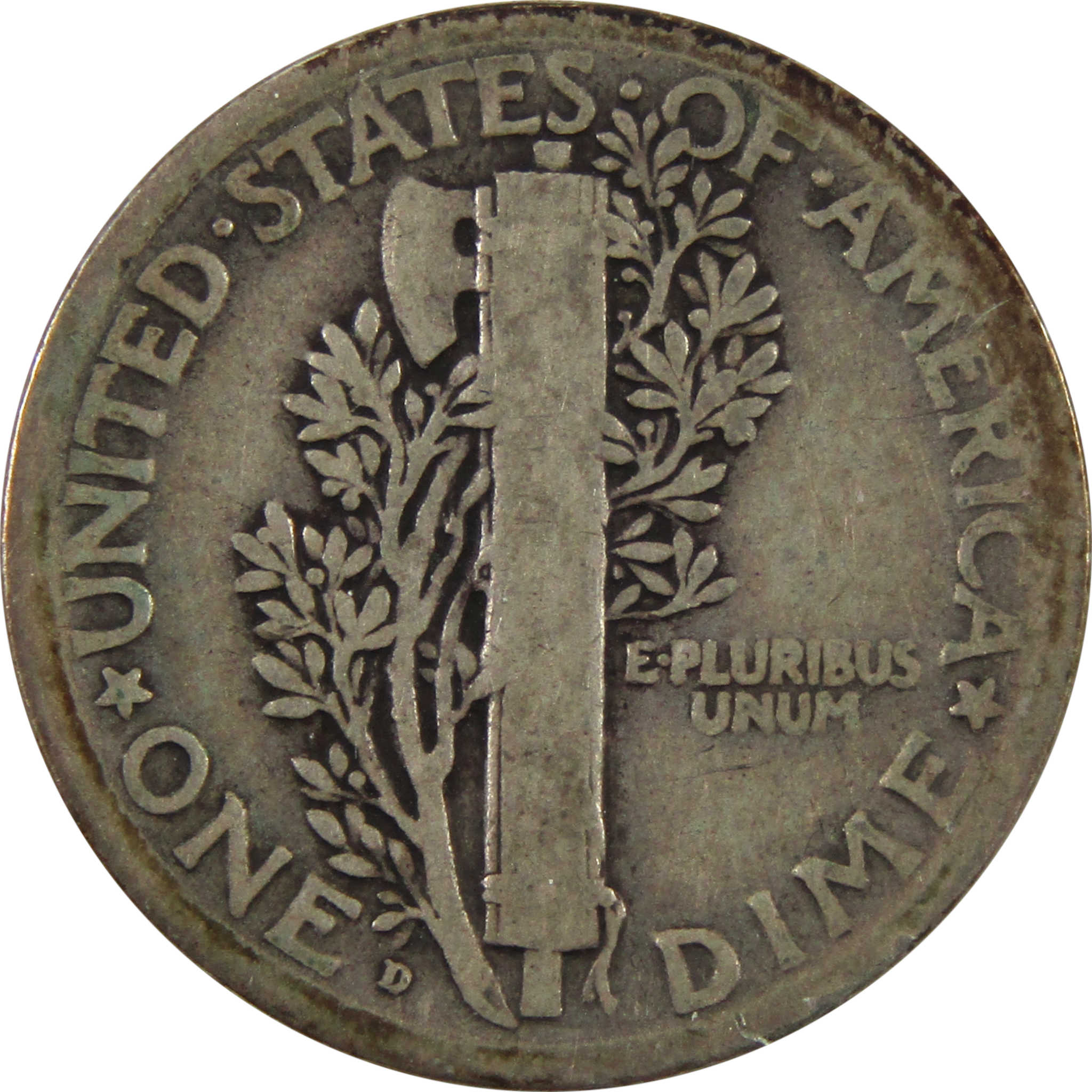 1921 D Mercury Dime VG Very Good 90% Silver 10c Coin SKU:I10260
