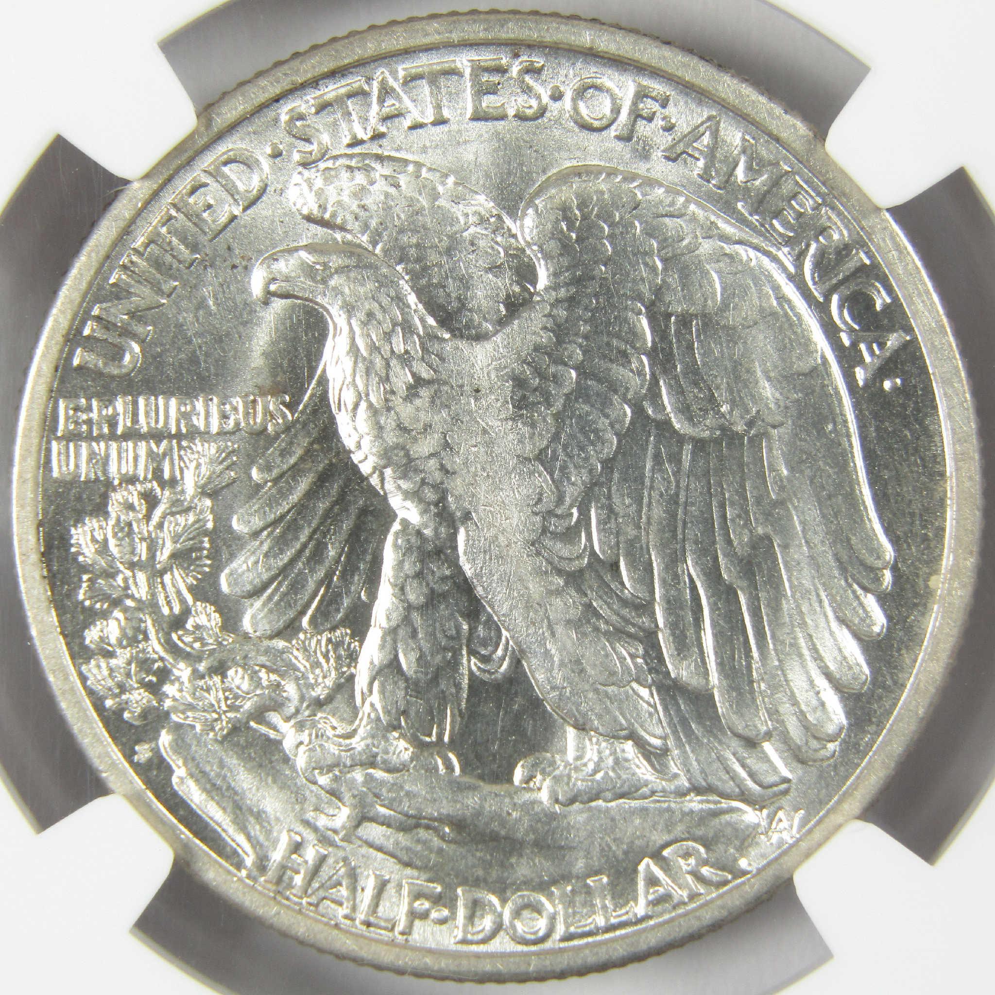 1919 S Liberty Walking Silver Half Dollar AU 58 NGC 50c Coin