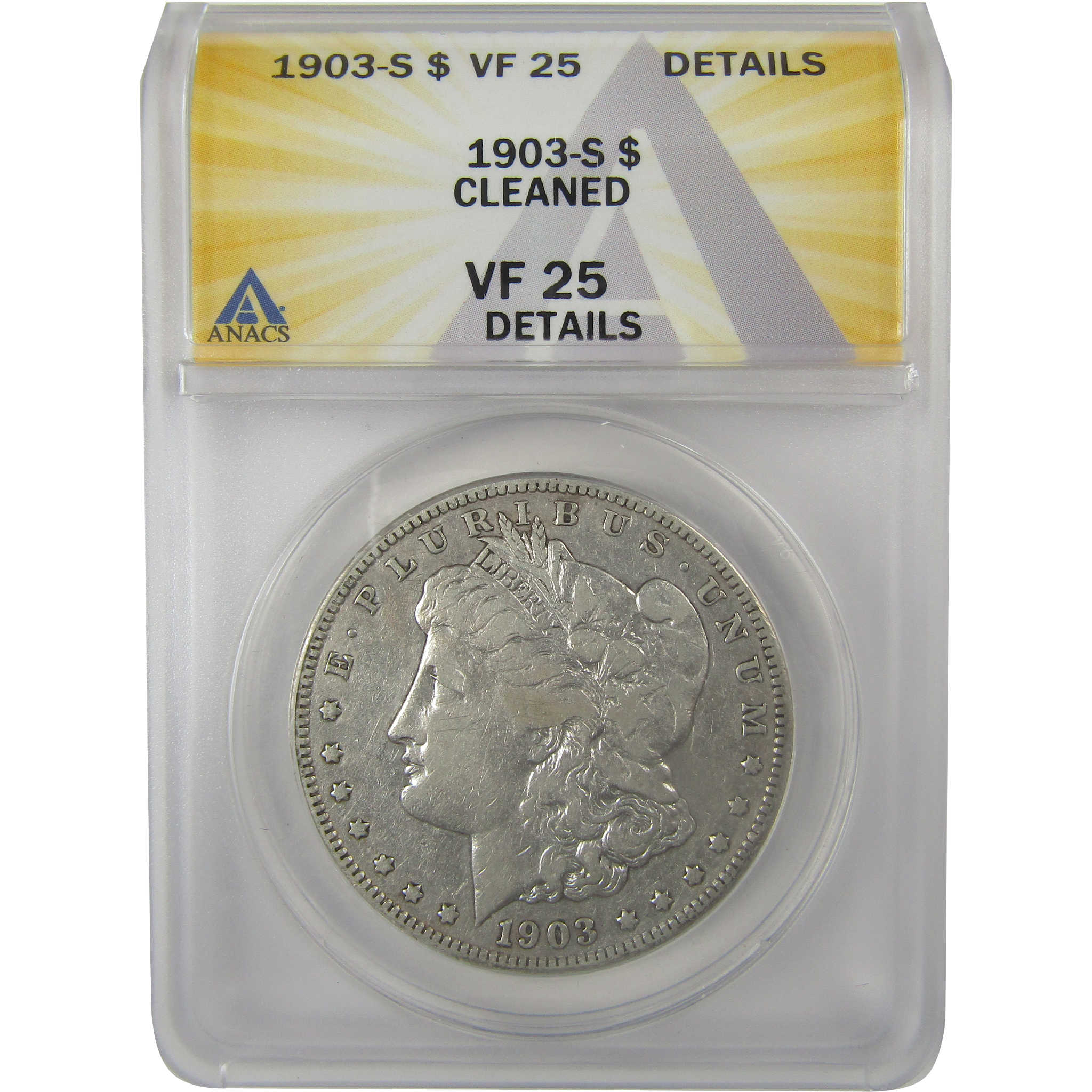 1903 S Morgan Dollar VF 25 Details ANACS Silver $1 Coin SKU:I21729 - Morgan coin - Morgan silver dollar - Morgan silver dollar for sale - Profile Coins & Collectibles
