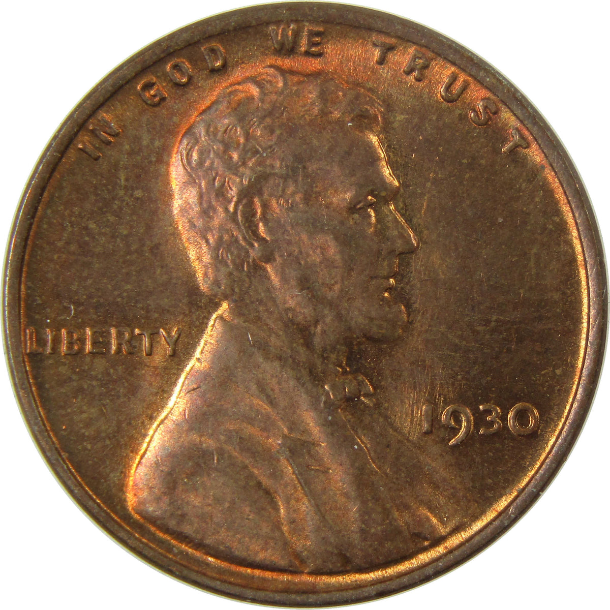 1930 Lincoln Wheat Cent Uncirculated Penny 1c Coin SKU:I28252