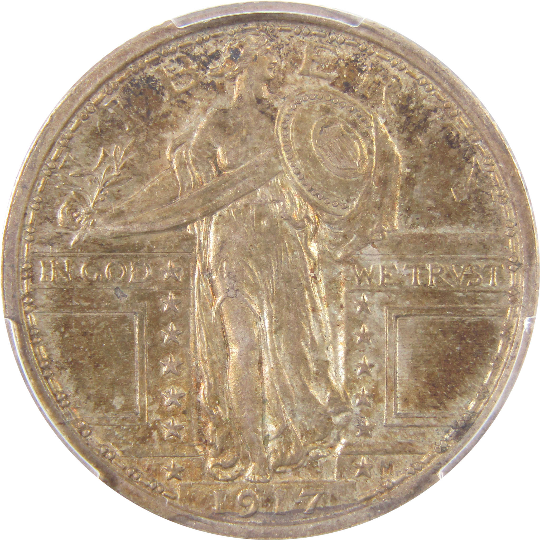 1917 Type 1 Standing Liberty Quarter MS 62 FH PCGS Silver SKU:I17983