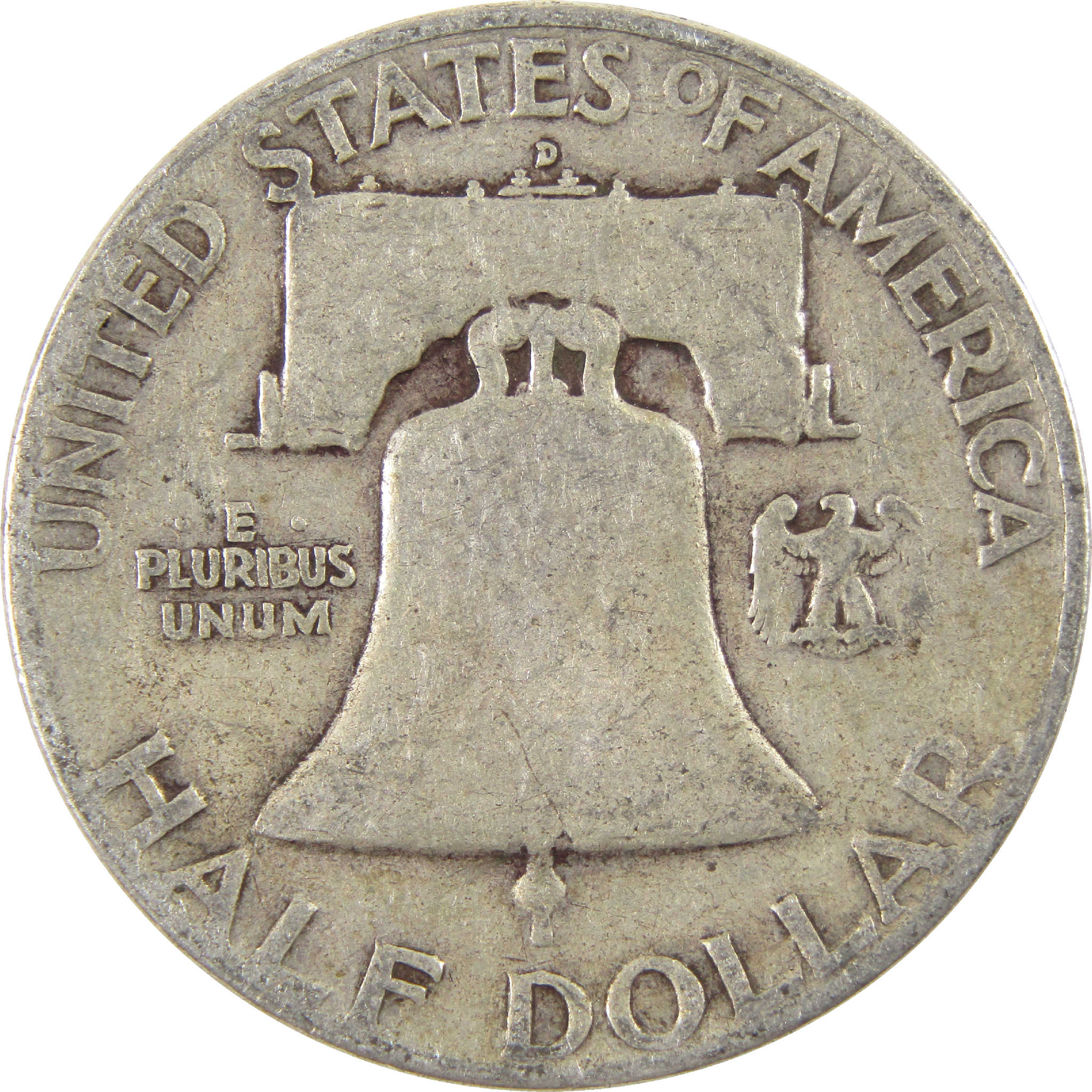 1951 D Franklin Half Dollar VG Very Good Silver 50c Coin