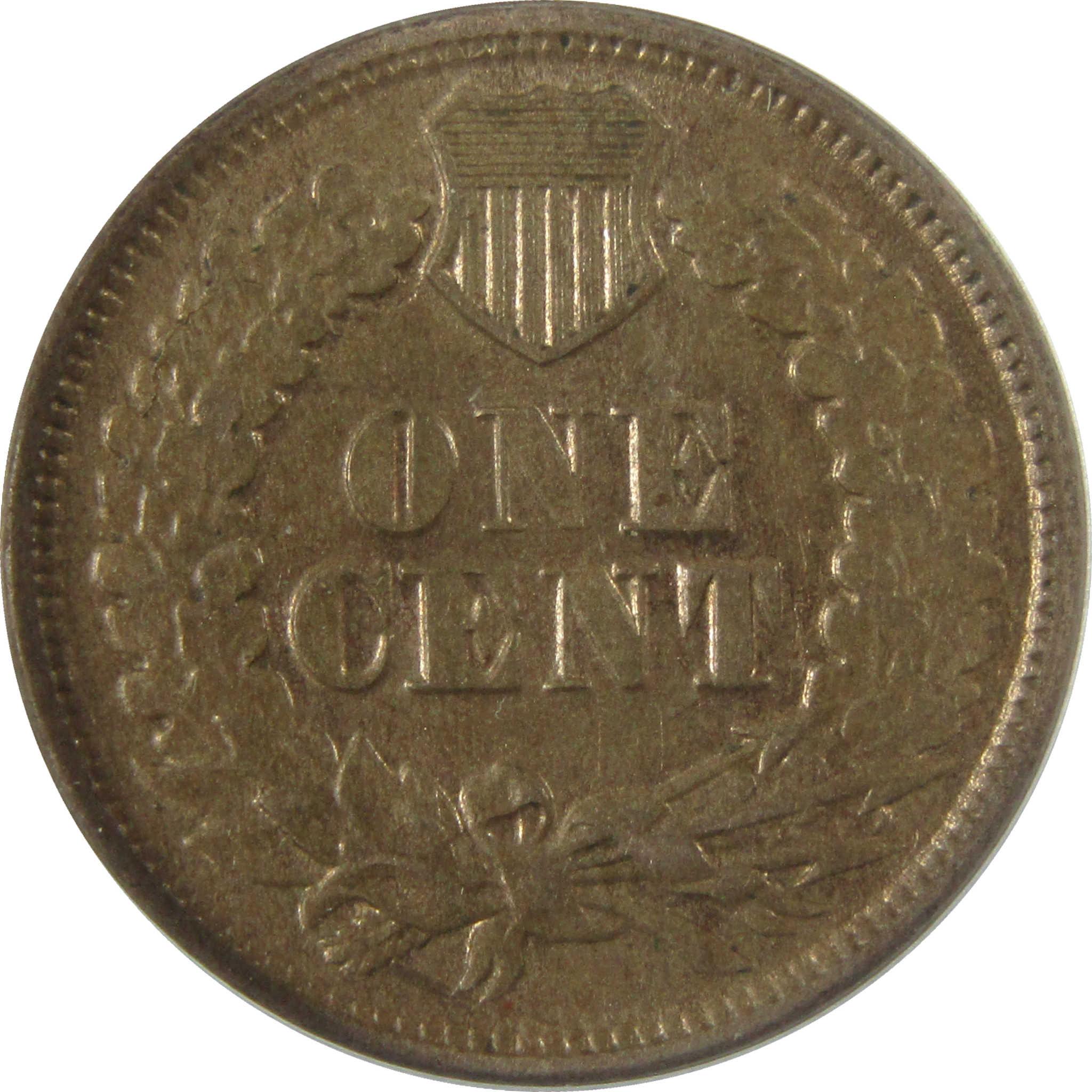 1864 Indian Head Copper-Nickel Cent AU 50 ANACS Penny SKU:I28026