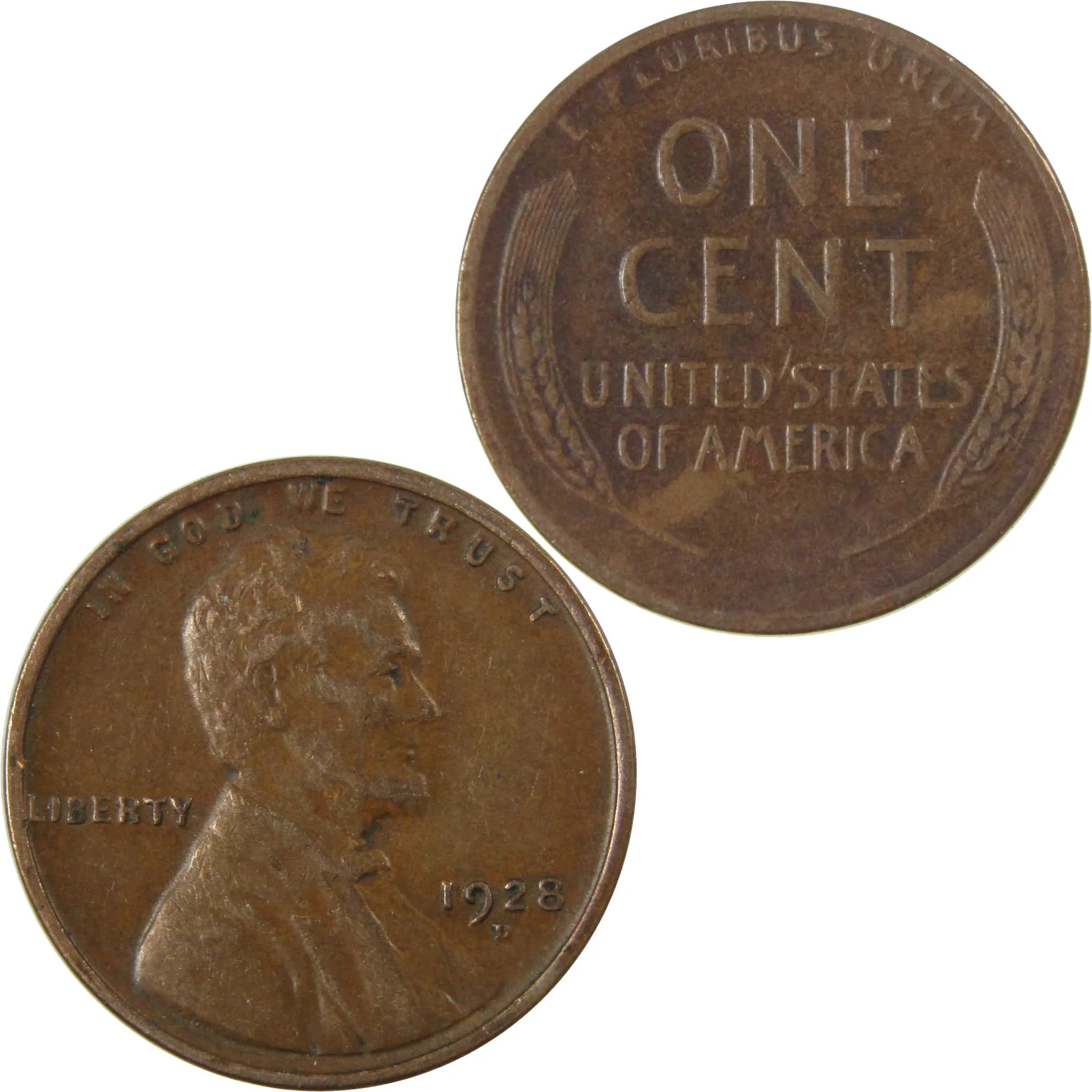 1928 D Lincoln Wheat Cent VF Very Fine Penny 1c Coin SKU:I27636