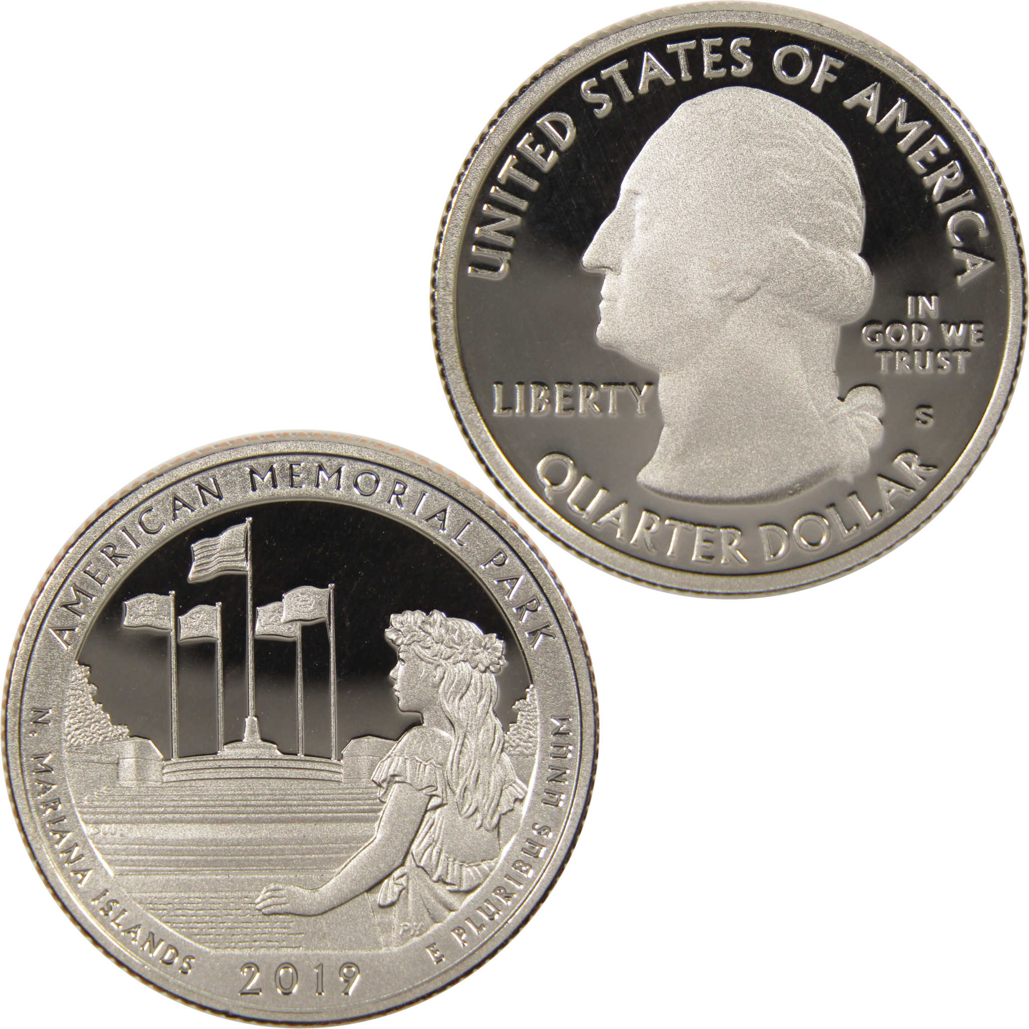 2019 S American Memorial Park National Park Quarter Choice Proof Clad