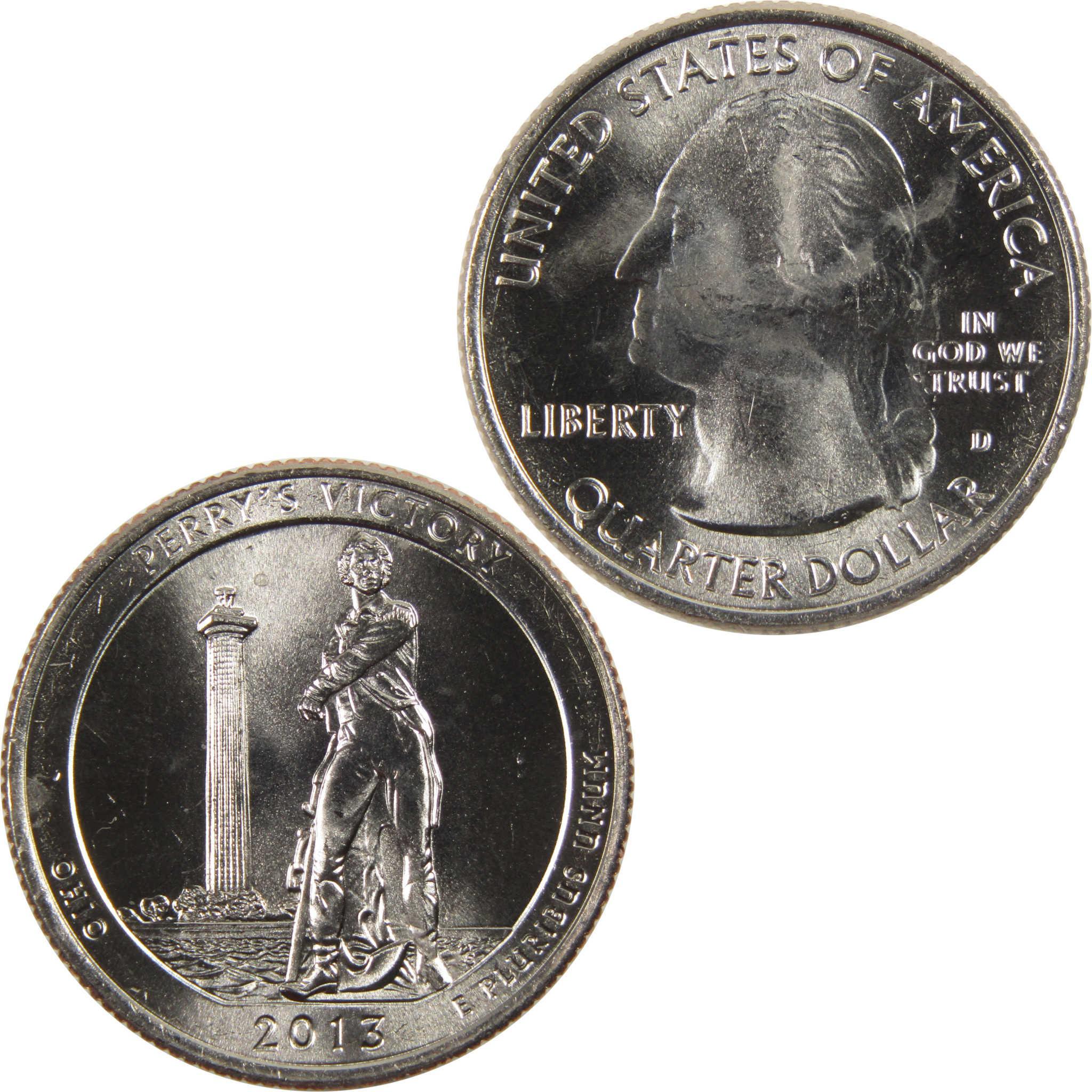 2013 D Perry's Victory National Park Quarter BU Uncirculated Clad 25c