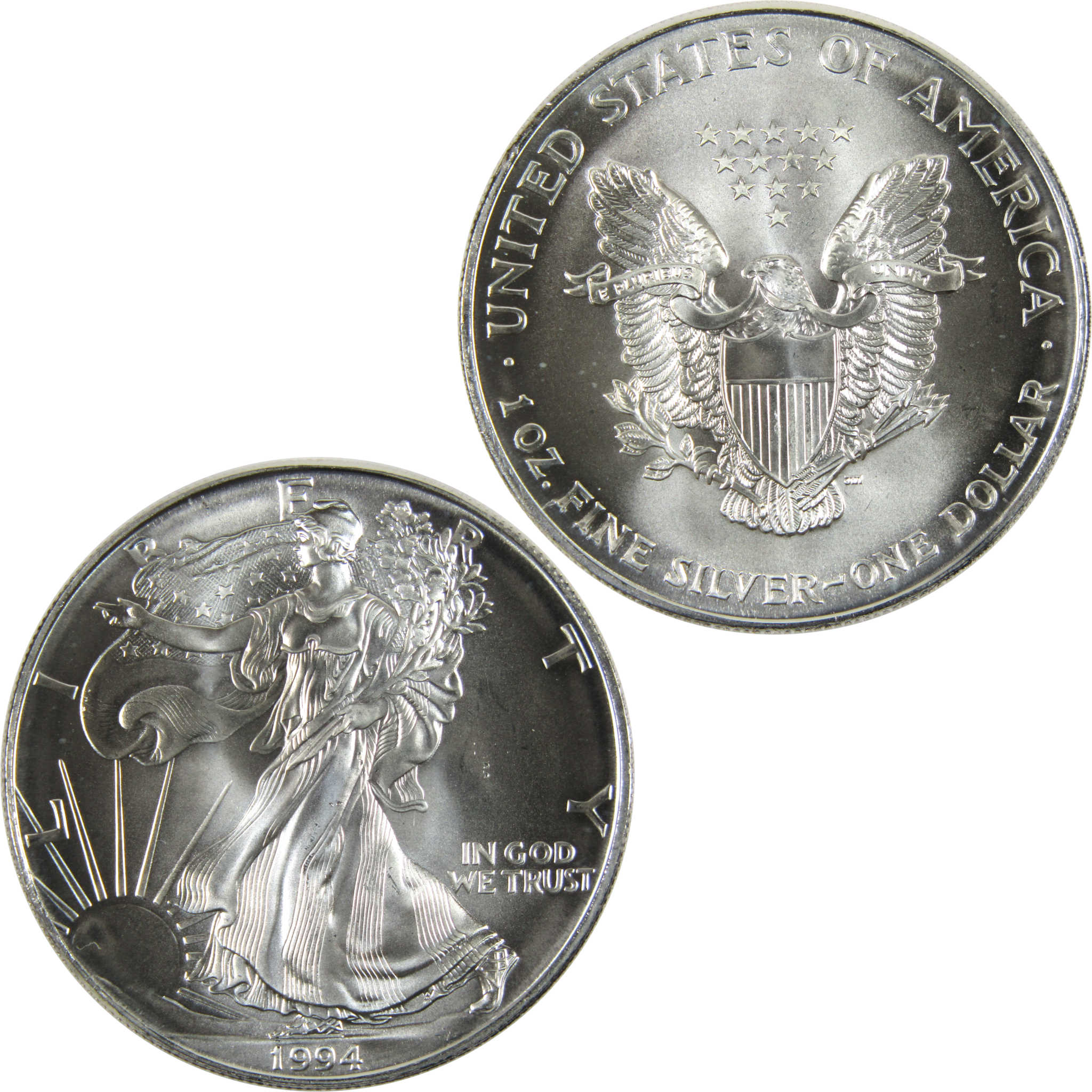 1994 American Eagle BU Uncirculated 1 oz .999 Silver Bullion $1 Coin