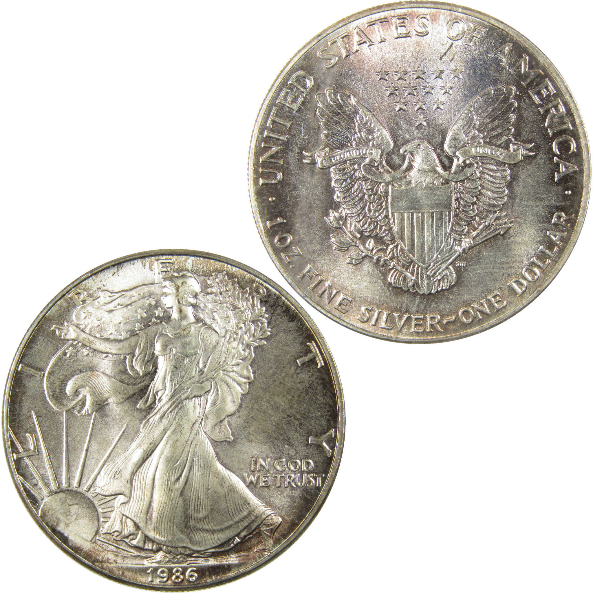 1986 American Silver Eagle Uncirculated Mint State $1 Coin SKU:CP1529