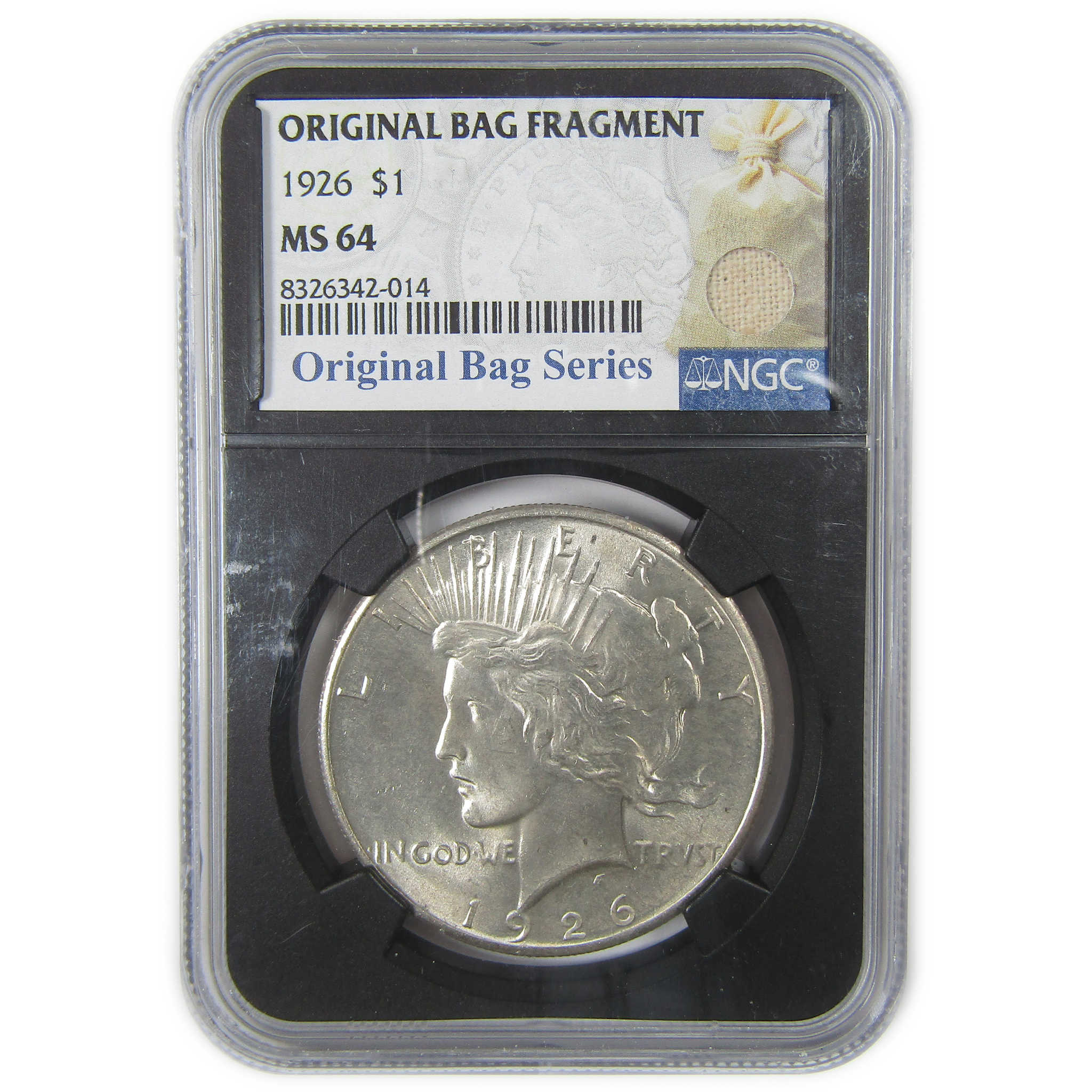 1926 Peace Dollar MS 64 NGC Silver Original Bag Fragment SKU:I23599