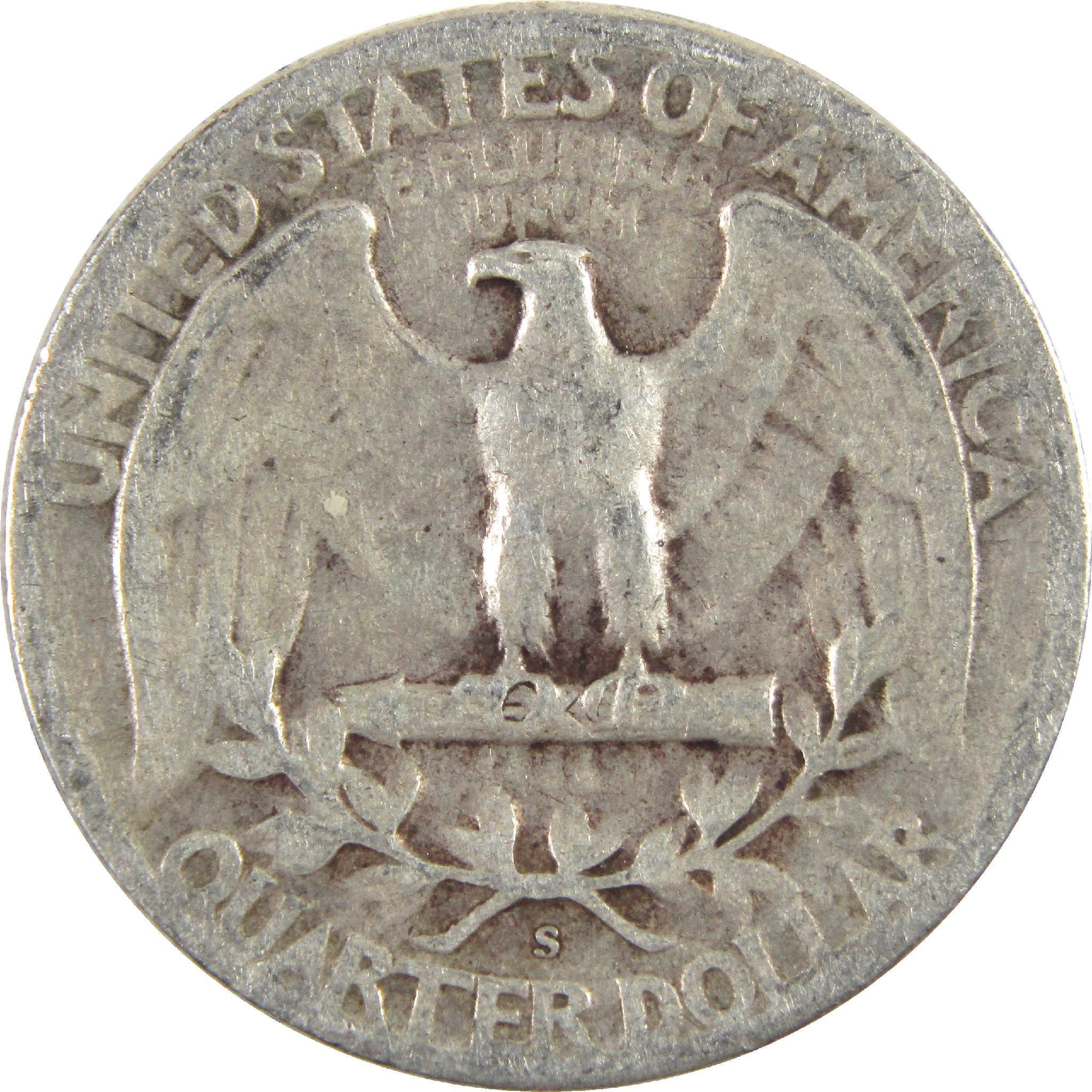 1946 S Washington Quarter Circulated Silver 25c Coin Collectible