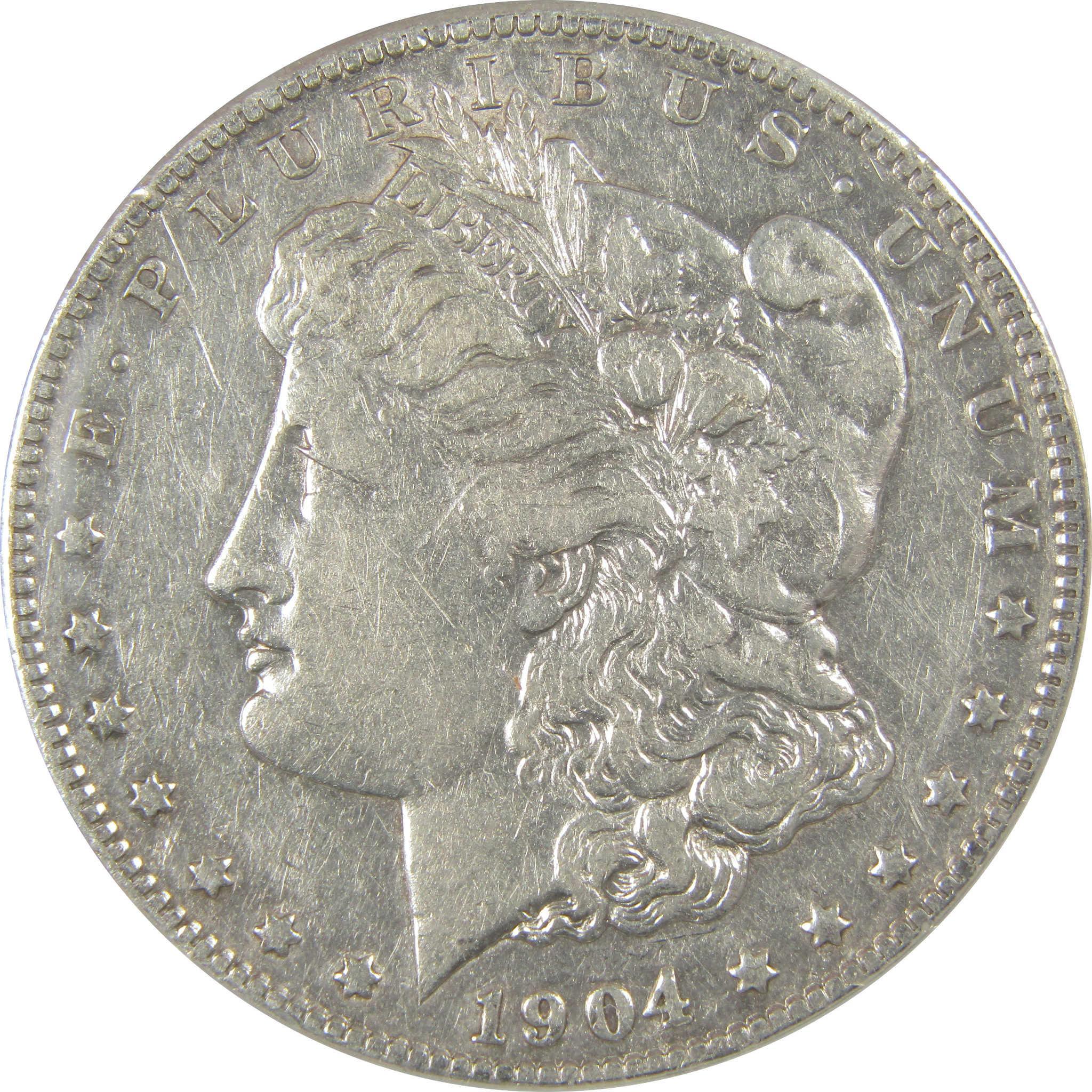 1904 S Morgan Dollar VF 35 Details ANACS Silver $1 Coin SKU:I21177 - Morgan coin - Morgan silver dollar - Morgan silver dollar for sale - Profile Coins & Collectibles