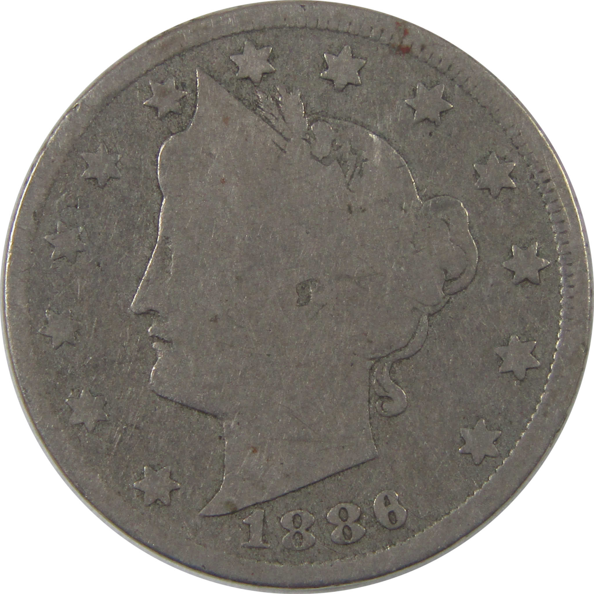 1886 Liberty Head V Nickel G Good 5c Coin SKU:I18808