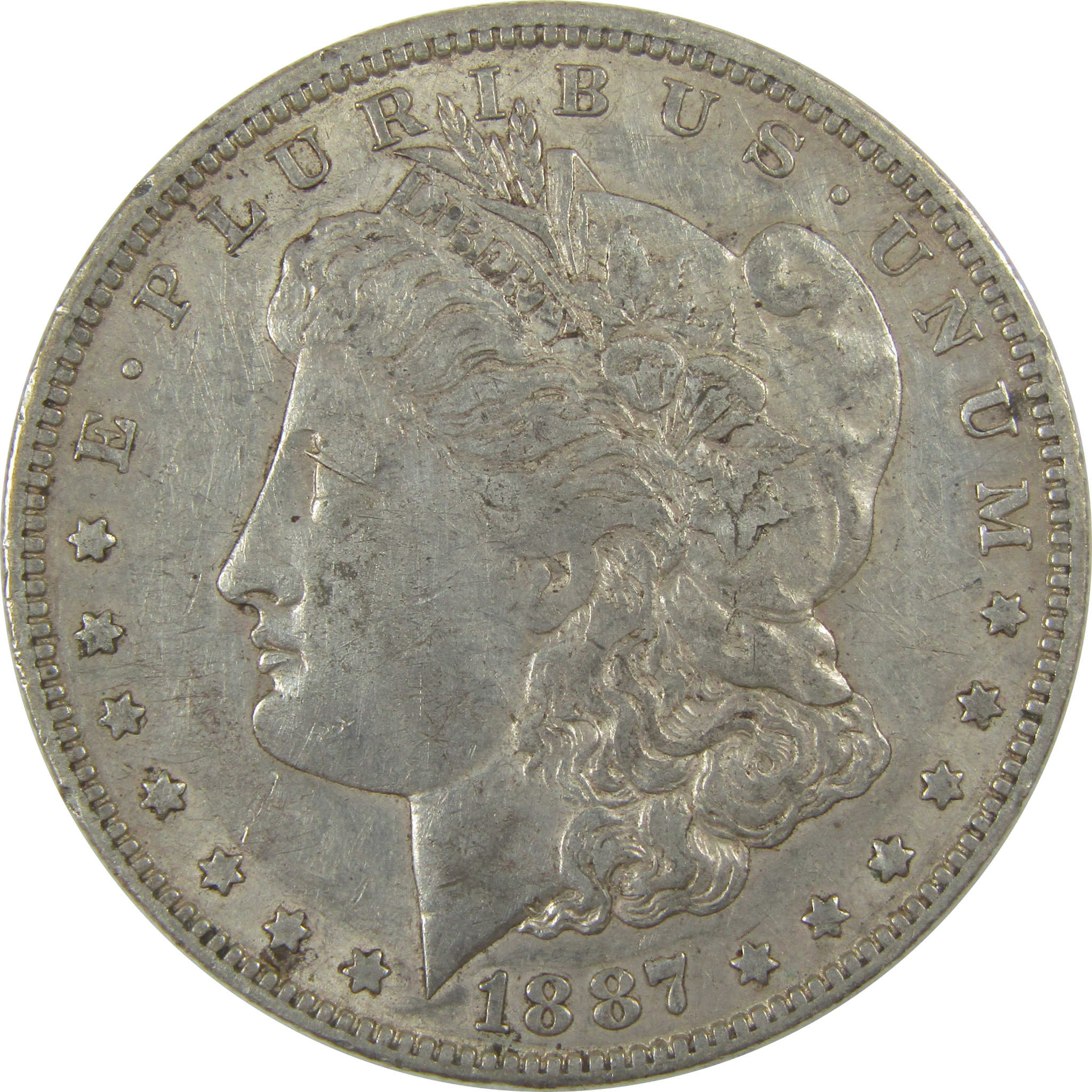 1887 O Morgan Dollar XF EF Extremely Fine Silver $1 Coin SKU:I20238 - Morgan coin - Morgan silver dollar - Morgan silver dollar for sale - Profile Coins & Collectibles