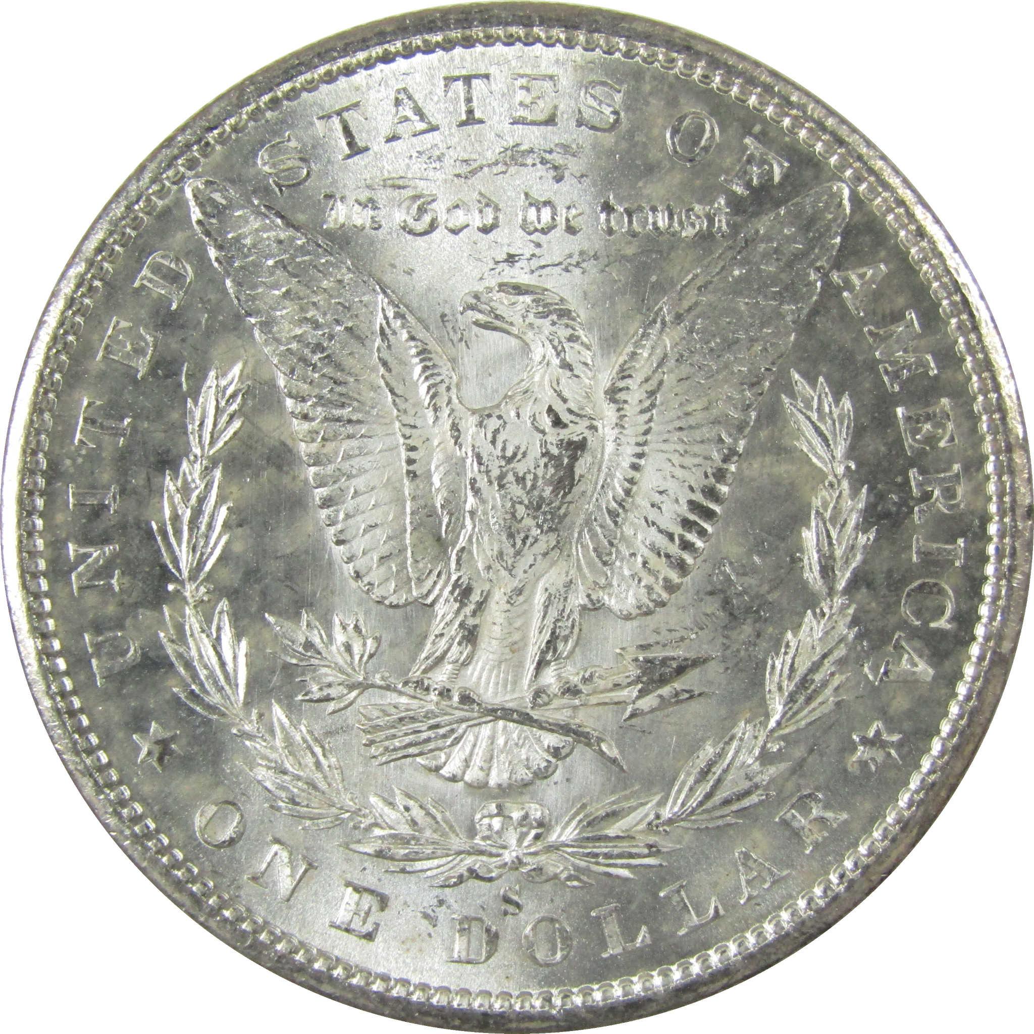 1880 S Morgan Silver Dollar Uncirculated Mint State $1 Coin SKU:I27755 - Morgan coin - Morgan silver dollar - Morgan silver dollar for sale - Profile Coins & Collectibles
