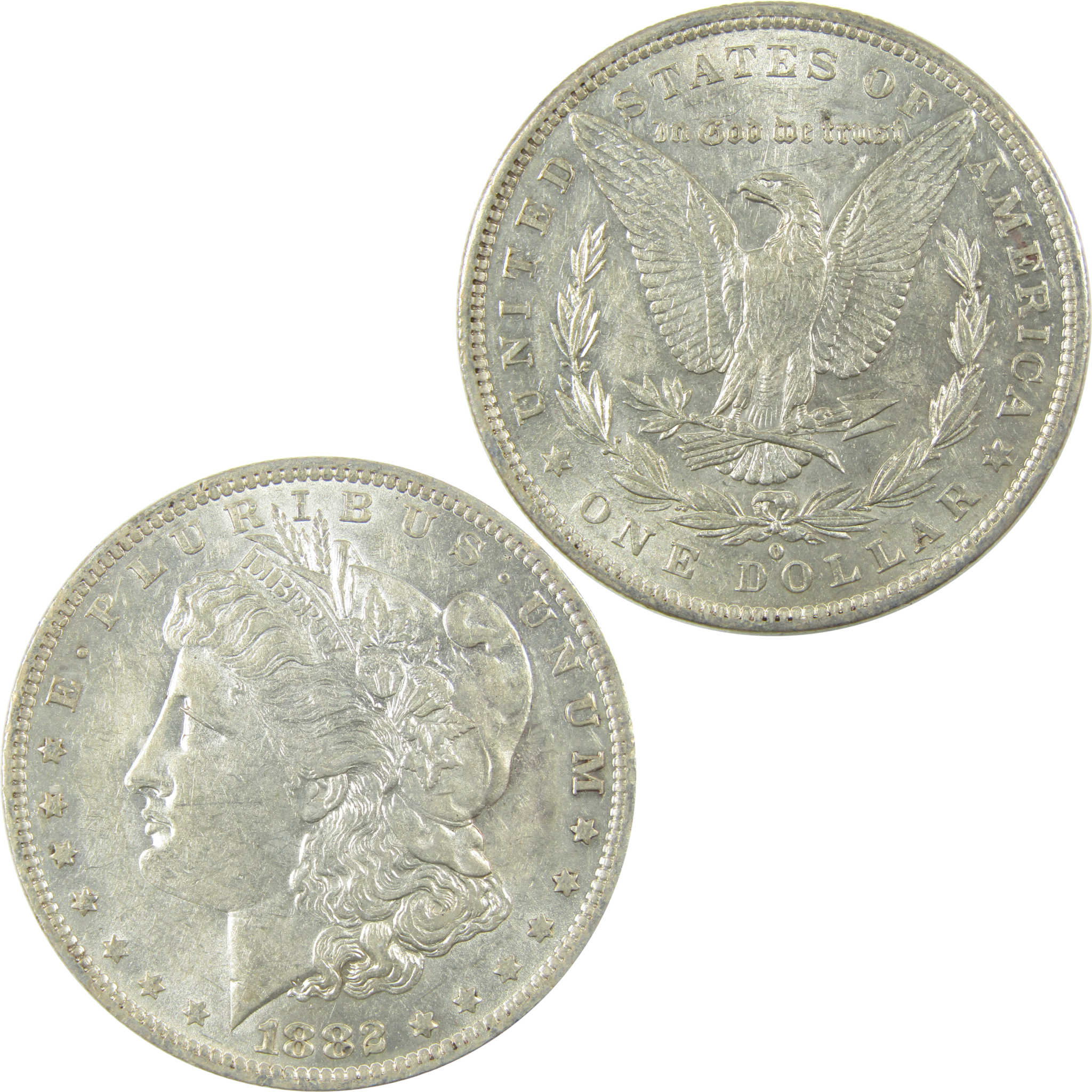 1882 O/O VAM-7 Repunched MM Top 100 Morgan Silver Dollar AU SKU:I25339 - Morgan coin - Morgan silver dollar - Morgan silver dollar for sale - Profile Coins & Collectibles
