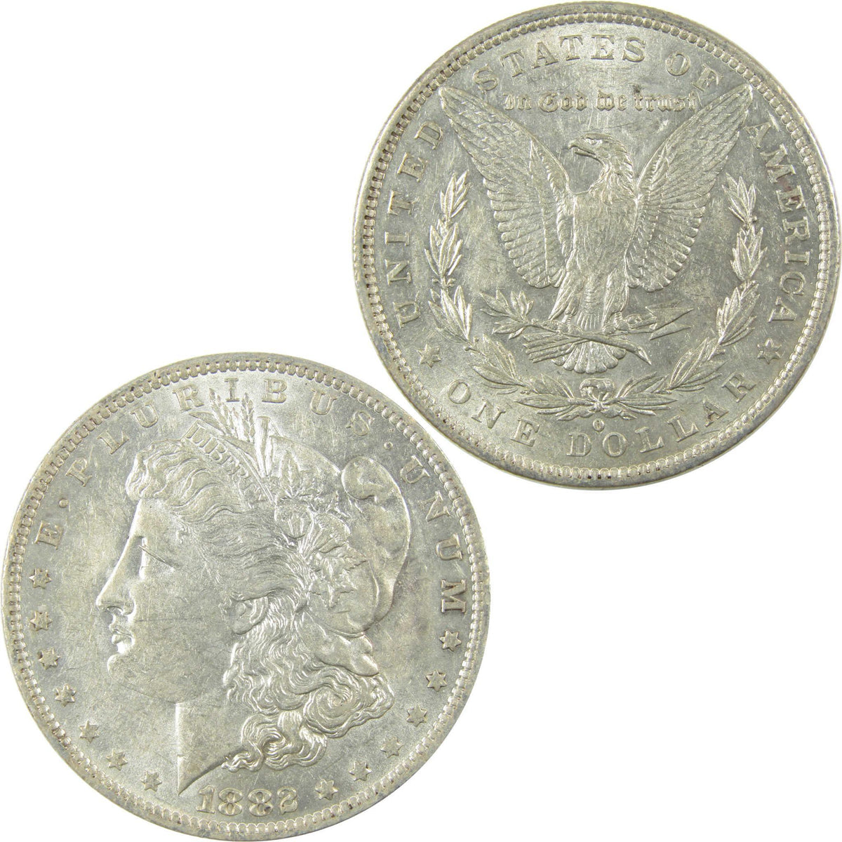 1882 O/O VAM-7 Repunched MM Top 100 Morgan Silver Dollar AU SKU:I25339 - Morgan coin - Morgan silver dollar - Morgan silver dollar for sale - Profile Coins & Collectibles