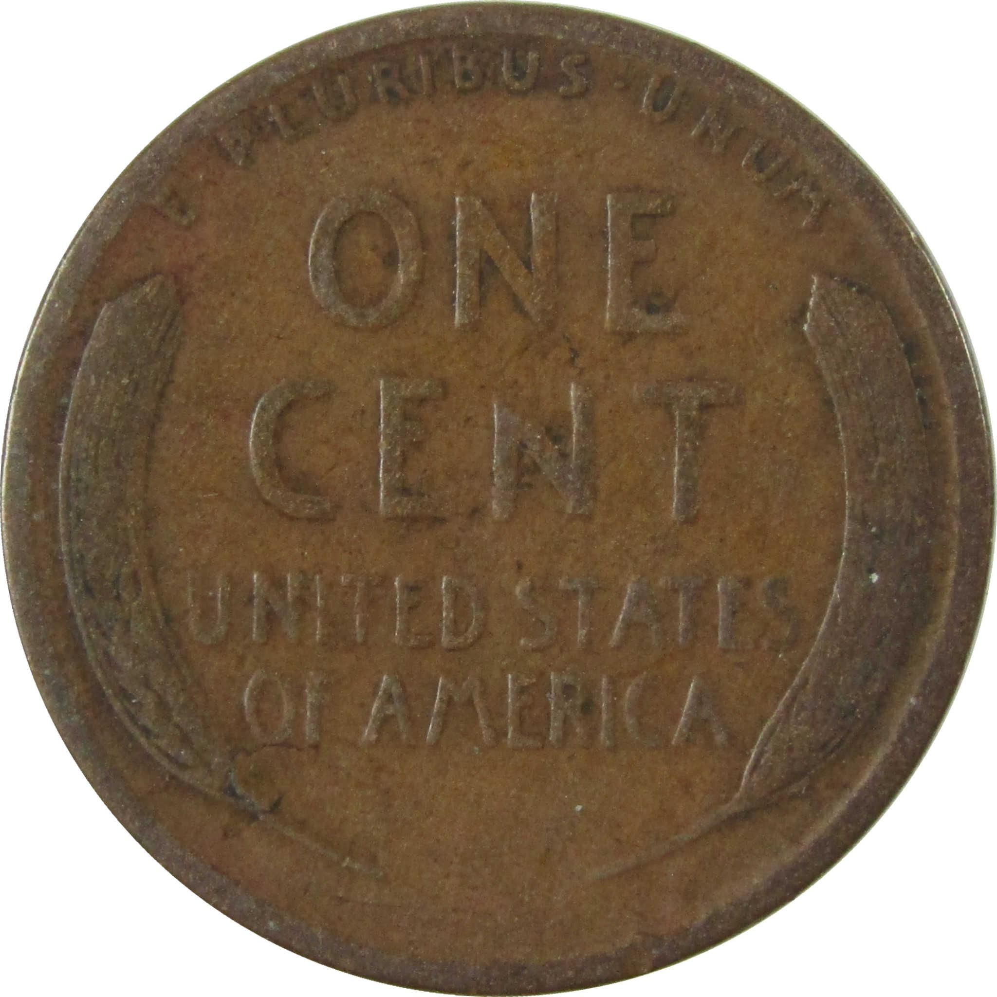 1915 S Lincoln Wheat Cent F Fine Penny 1c Coin SKU:I27672