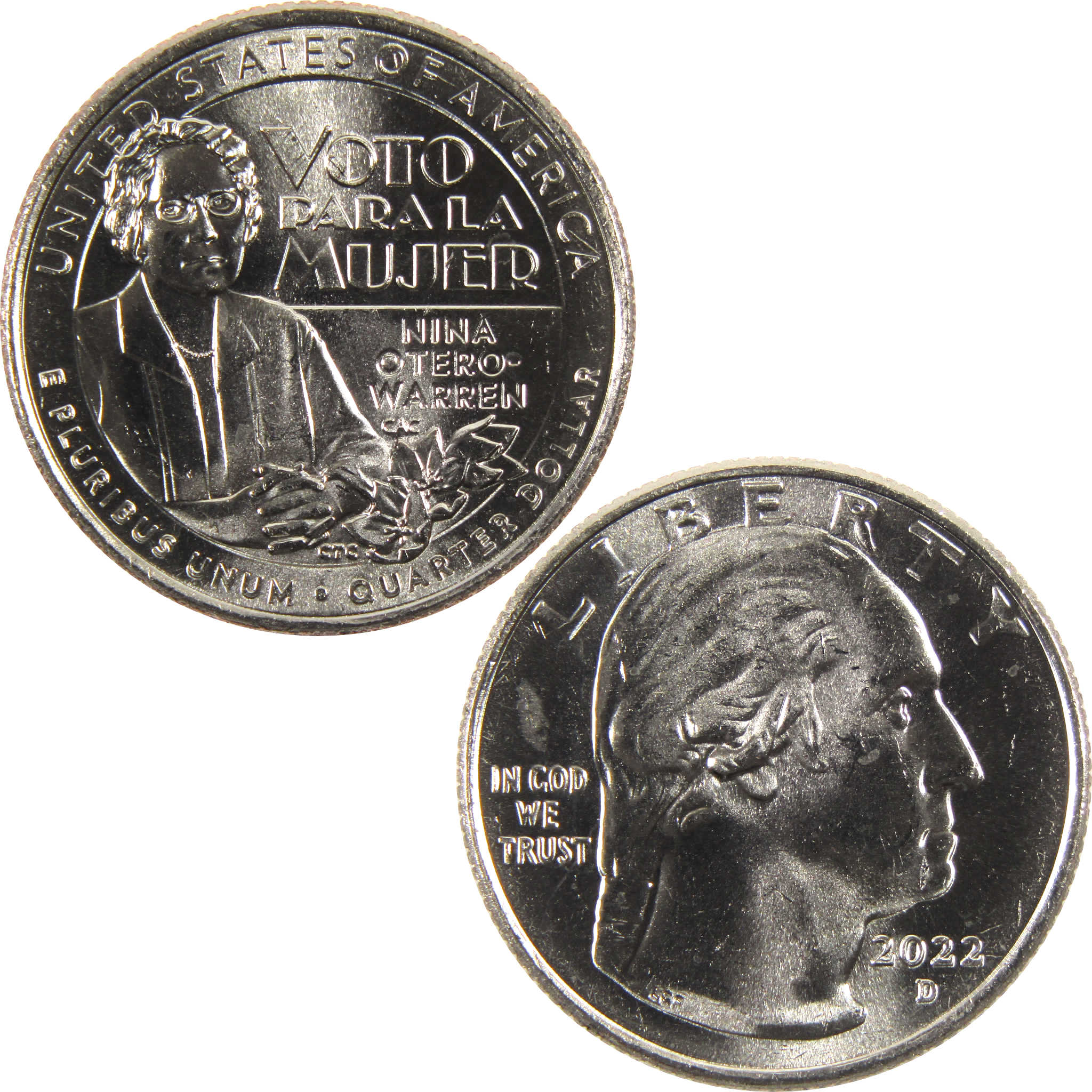 2022 D Nina Otero-Warren American Women Quarter Uncirculated Clad Coin