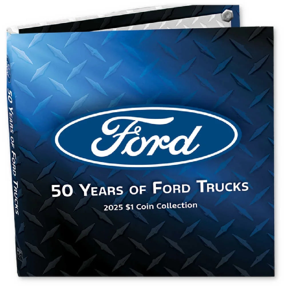 2025 Liberia 50 Years of Ford Trucks 10 Coin Collection with Folder