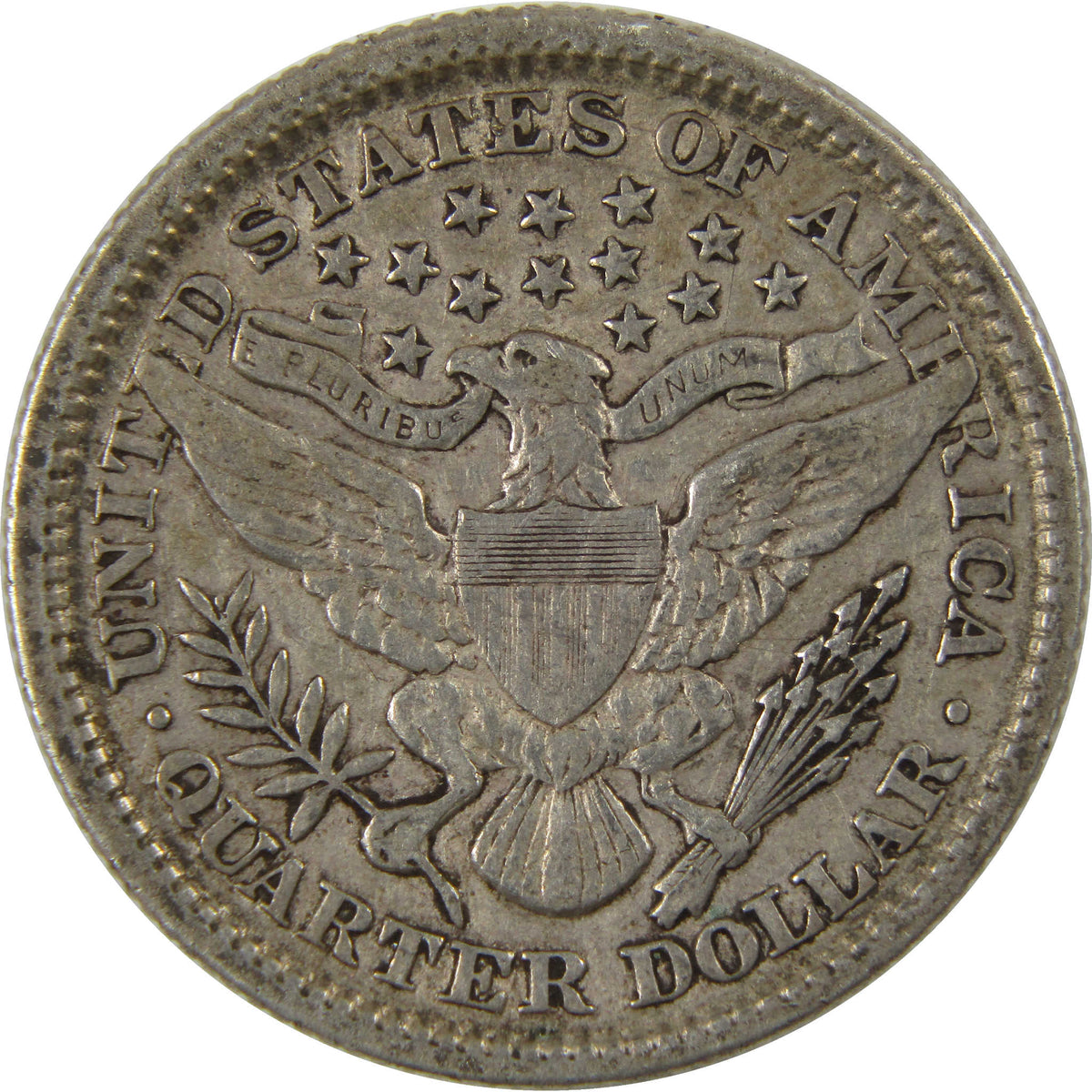 1898 Barber Silver Quarter XF EF Extremely Fine 25c Coin Collectible