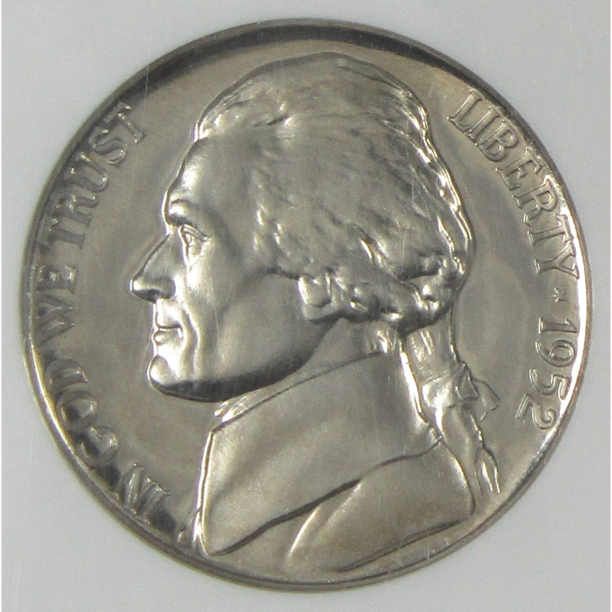 1952 Jefferson Nickel PF 66 NGC Proof 5c Coin SKU:I26434