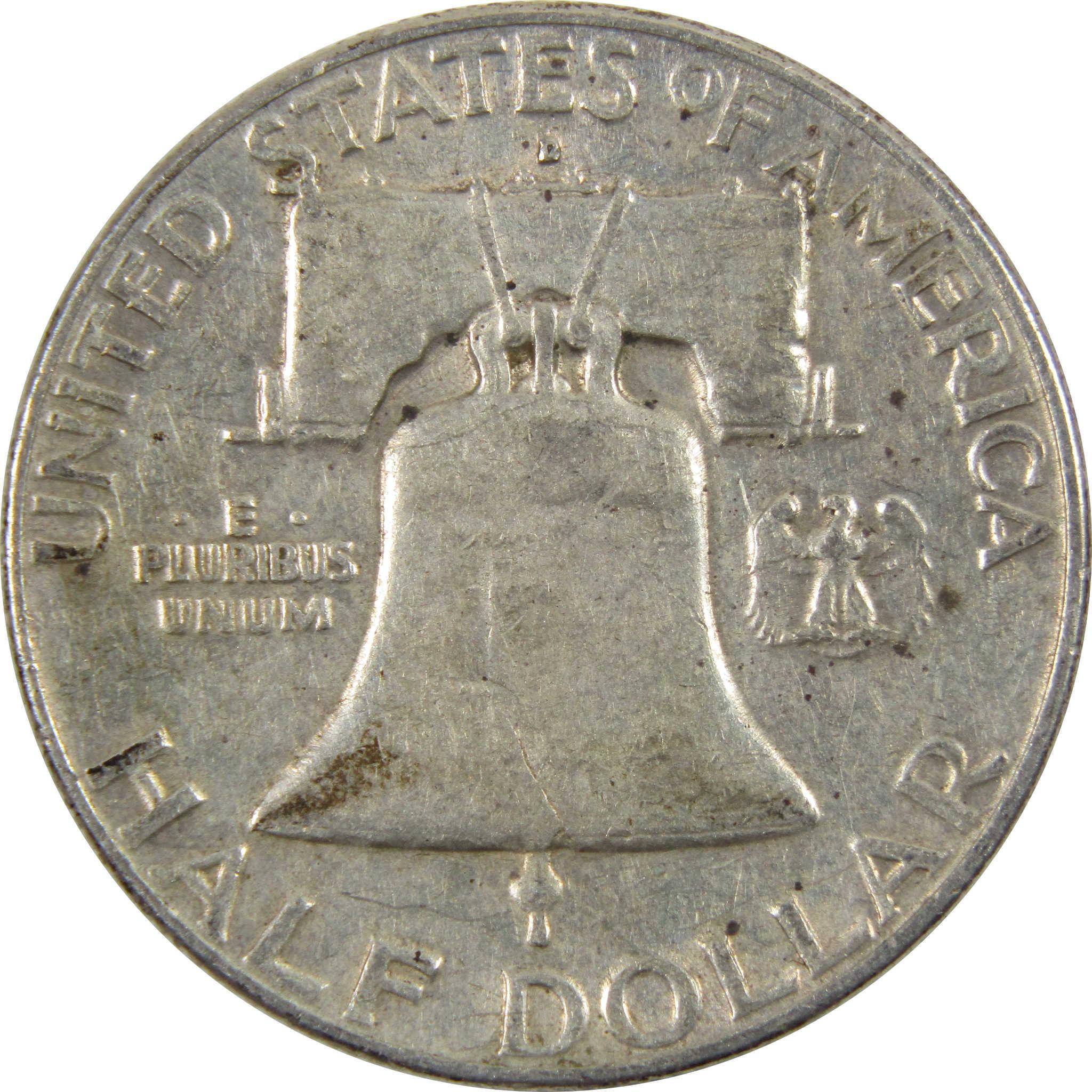 1962 D Franklin Half Dollar G Good 90% Silver 50c Coin