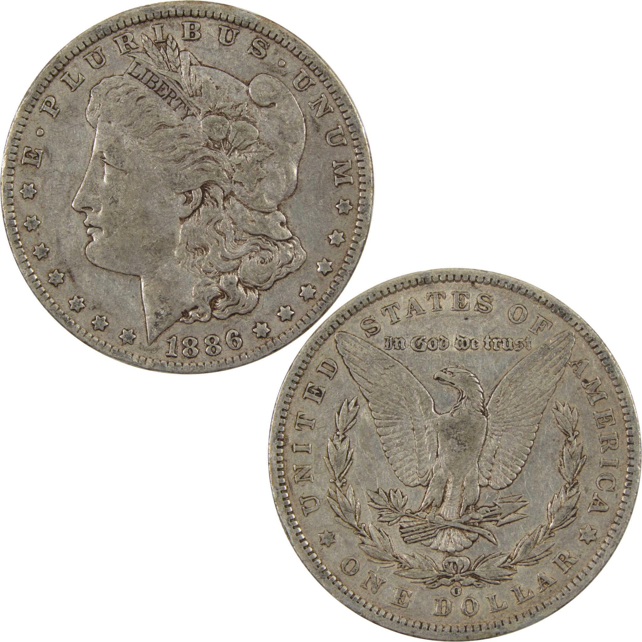 1886 O VAM-1A Morgan Dollar VF Very Fine 90% Silver $1 Coin SKU:I9165 - Morgan coin - Morgan silver dollar - Morgan silver dollar for sale - Profile Coins & Collectibles