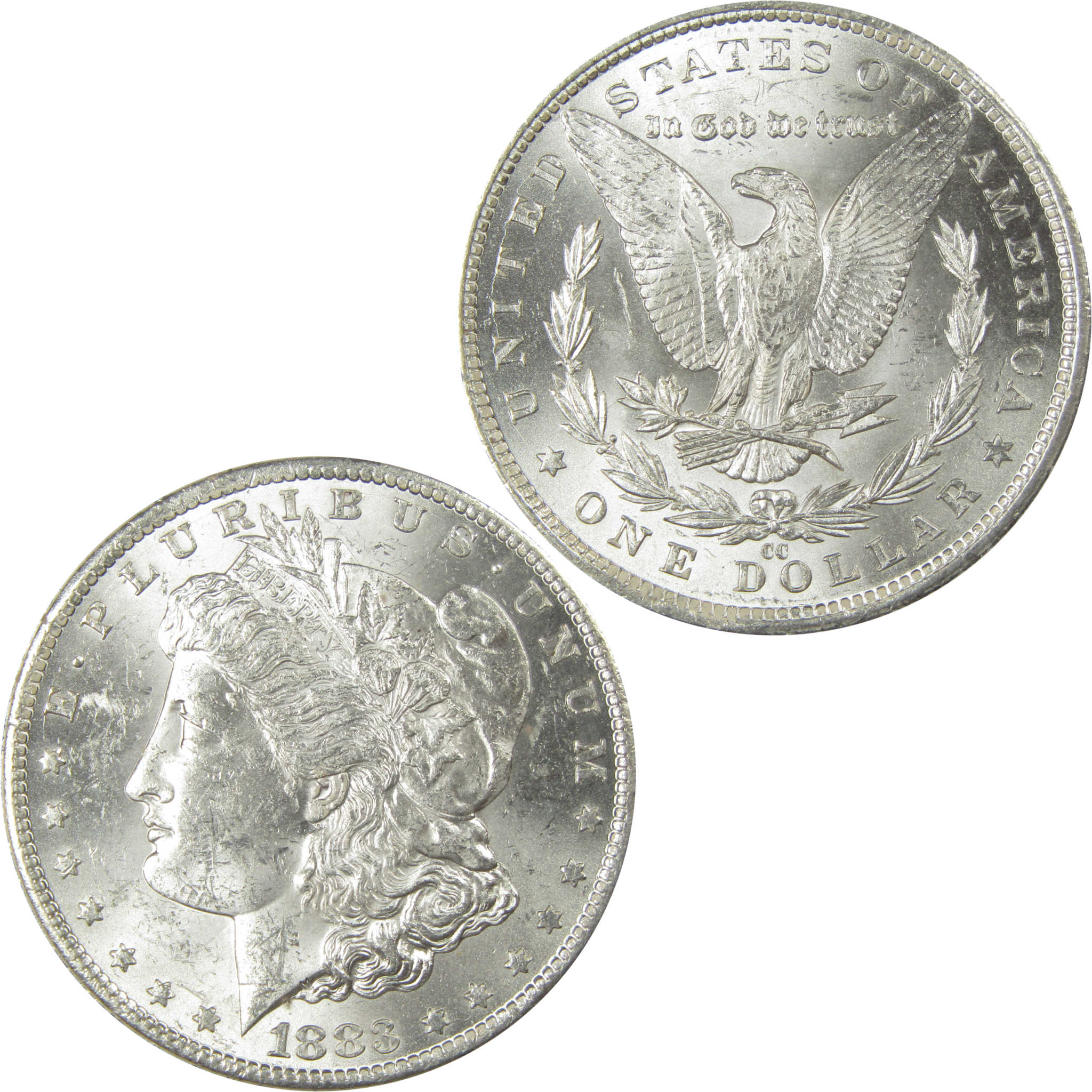 1883 CC Morgan Dollar Uncirculated Silver $1 Coin SKU:I21066 - Morgan coin - Morgan silver dollar - Morgan silver dollar for sale - Profile Coins & Collectibles