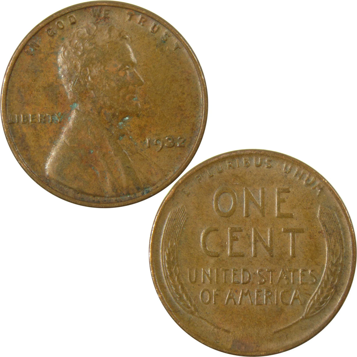 1932 Lincoln Wheat Cent XF EF Extremely Fine Penny 1c Coin SKU:I26689