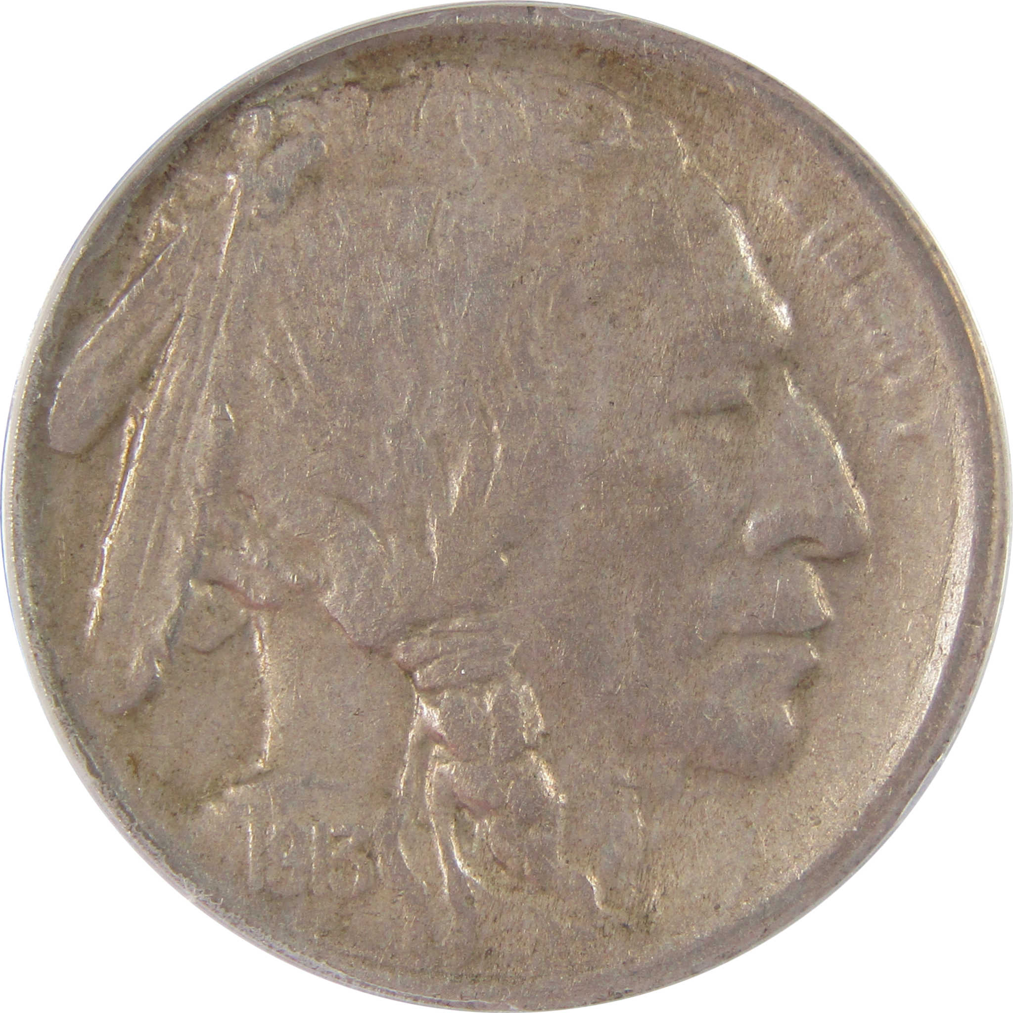 1913 S Type 1 Indian Head Buffalo Nickel AU 50 ANACS SKU:I25621