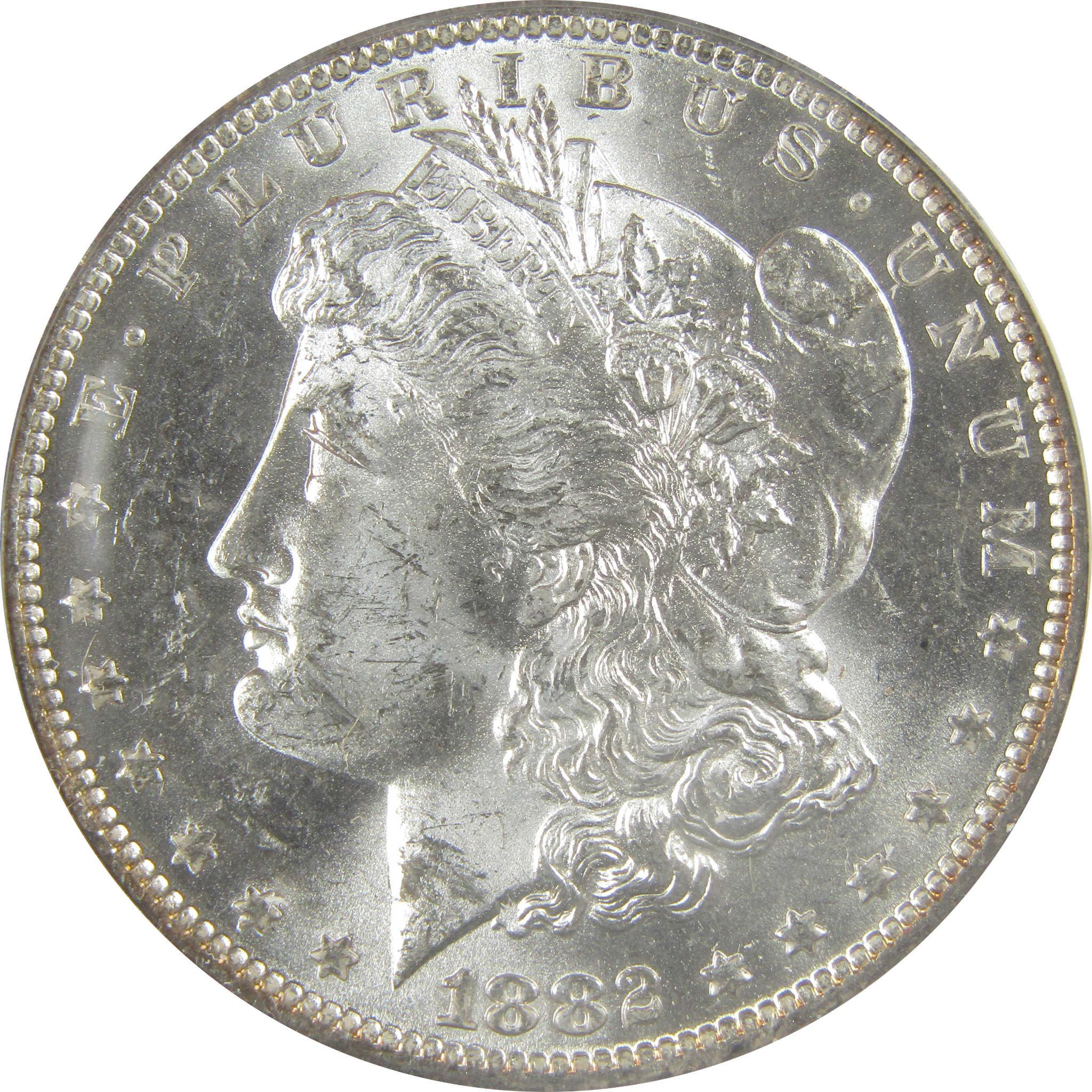 1882 O/S VAM-4 Recessed Top 100 Morgan Dollar MS 63 ANACS SKU:I21937 - Morgan coin - Morgan silver dollar - Morgan silver dollar for sale - Profile Coins & Collectibles