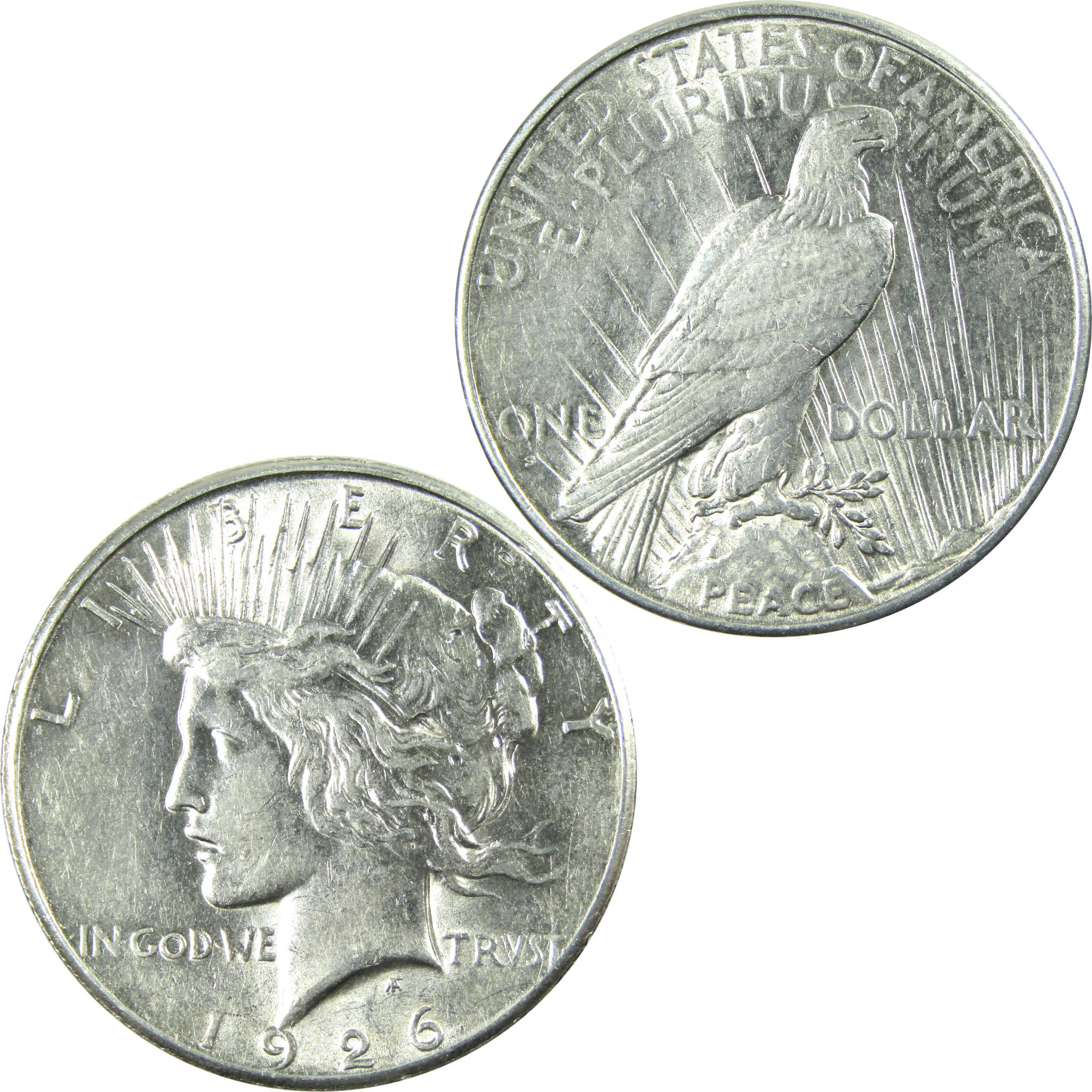 1926 S Peace Dollar AU About Uncirculated Silver $1 Coin SKU:I13890