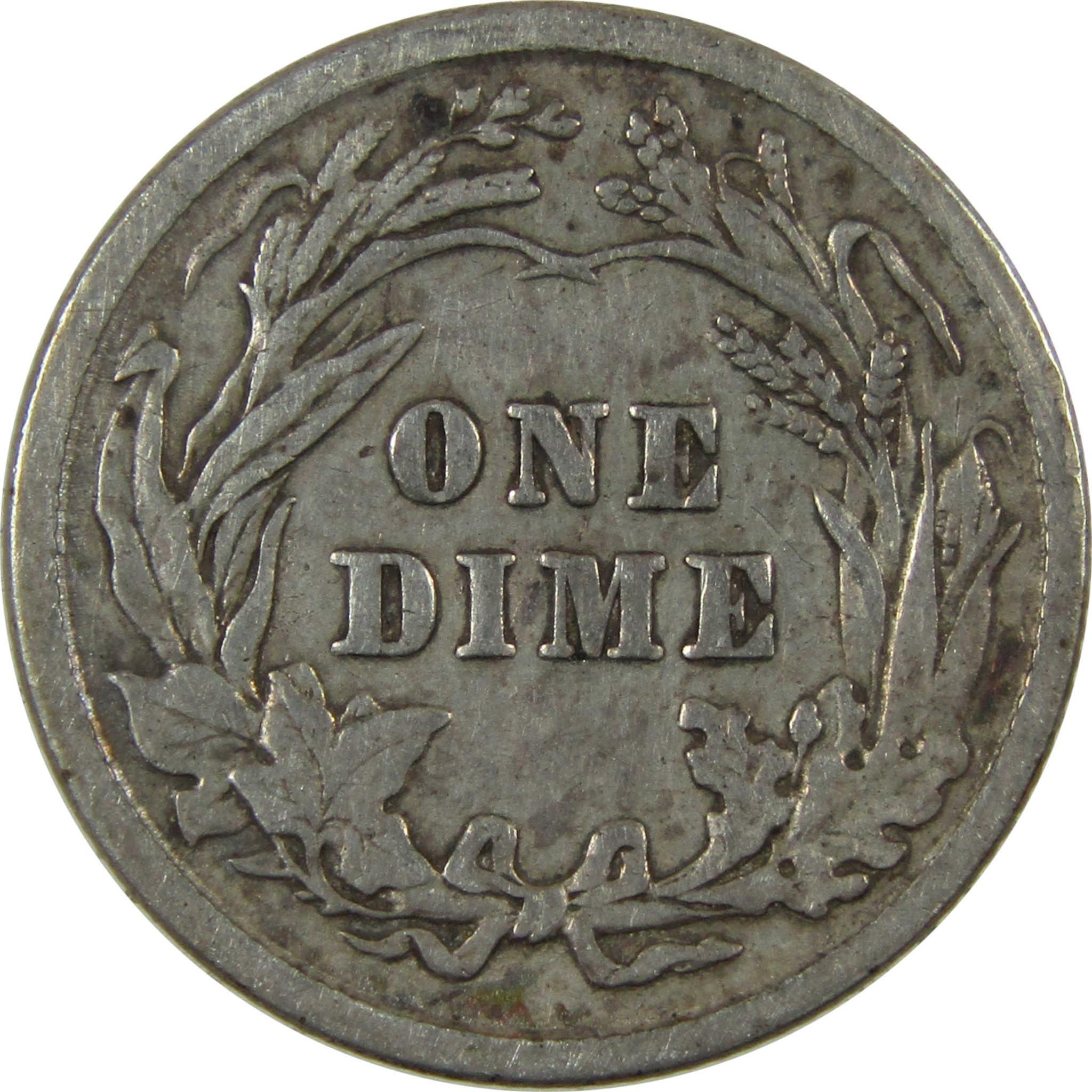 1913 Barber Silver Dime VF Very Fine 10c Coin Collectible SKU:CP1334