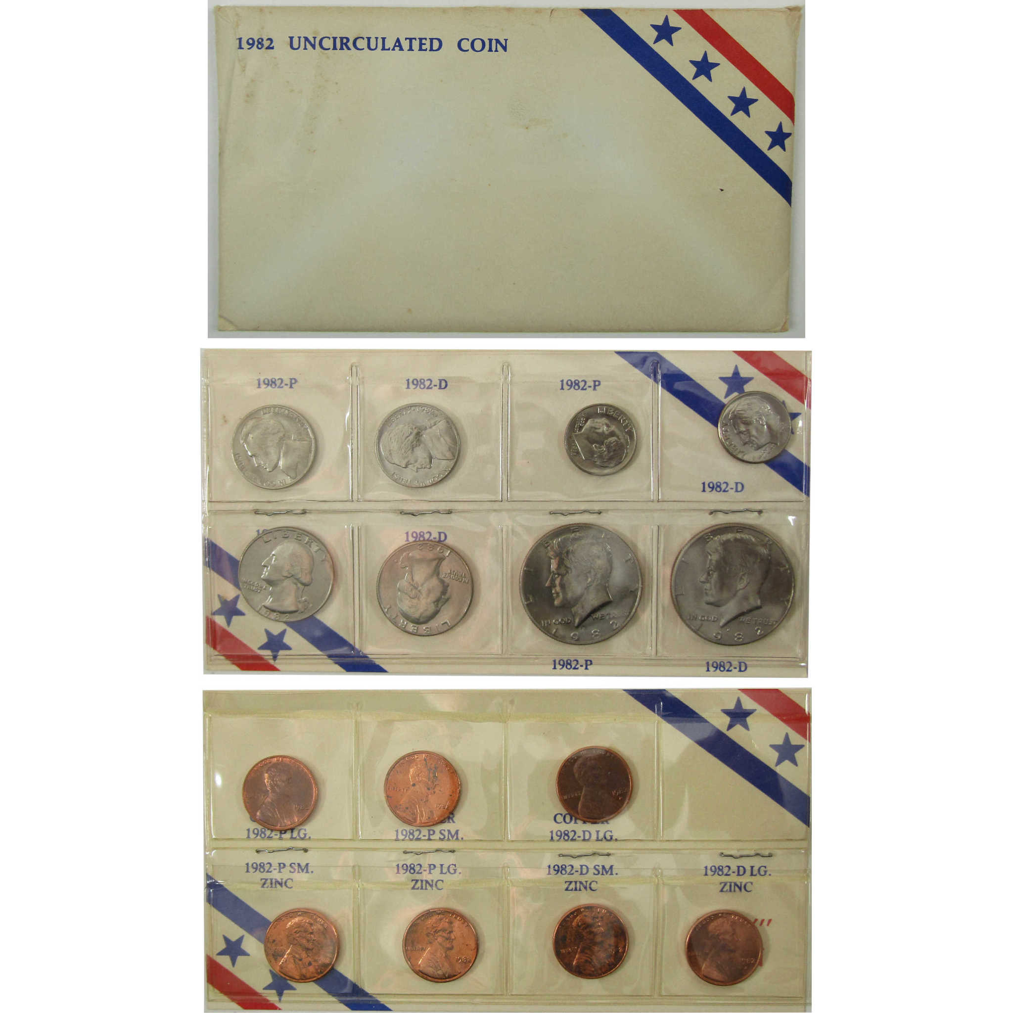 1982 P&D Unofficial 15-Coin Uncirculated Mint Set SKU:I28199