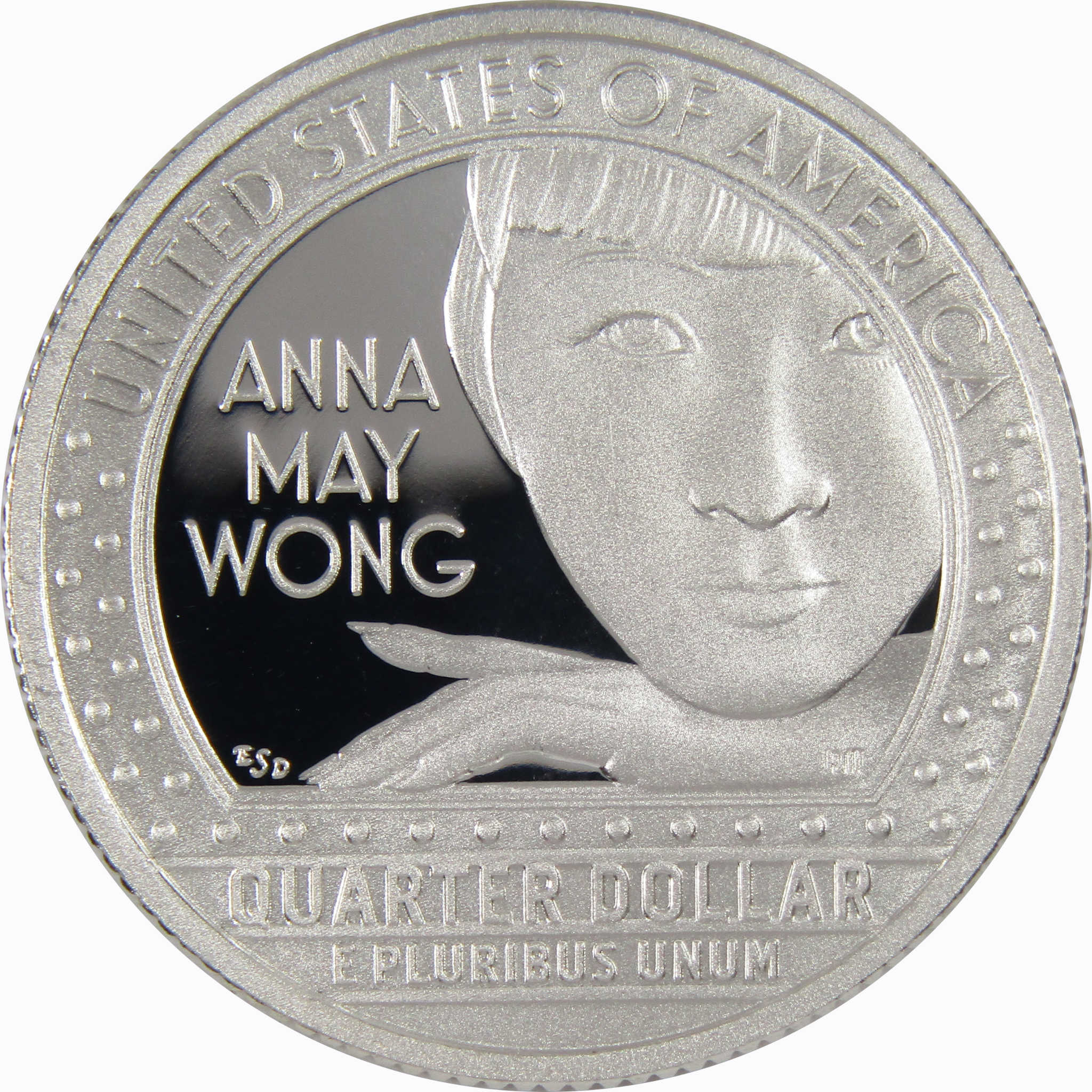 2022 S Anna May Wong American Women Quarter .999 Silver 25c Proof Coin