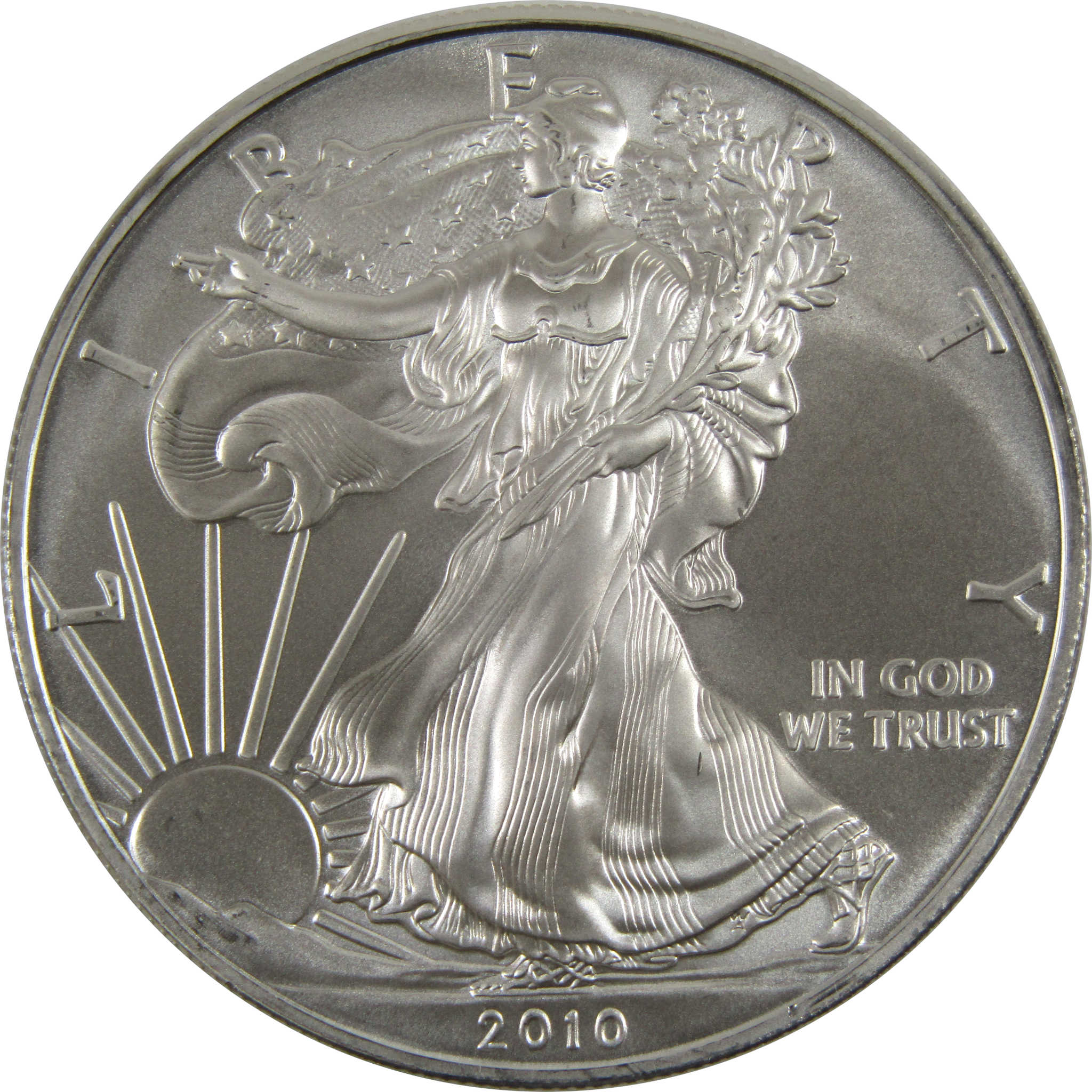2010 American Eagle BU Uncirculated 1 oz .999 Silver Bullion $1 Coin