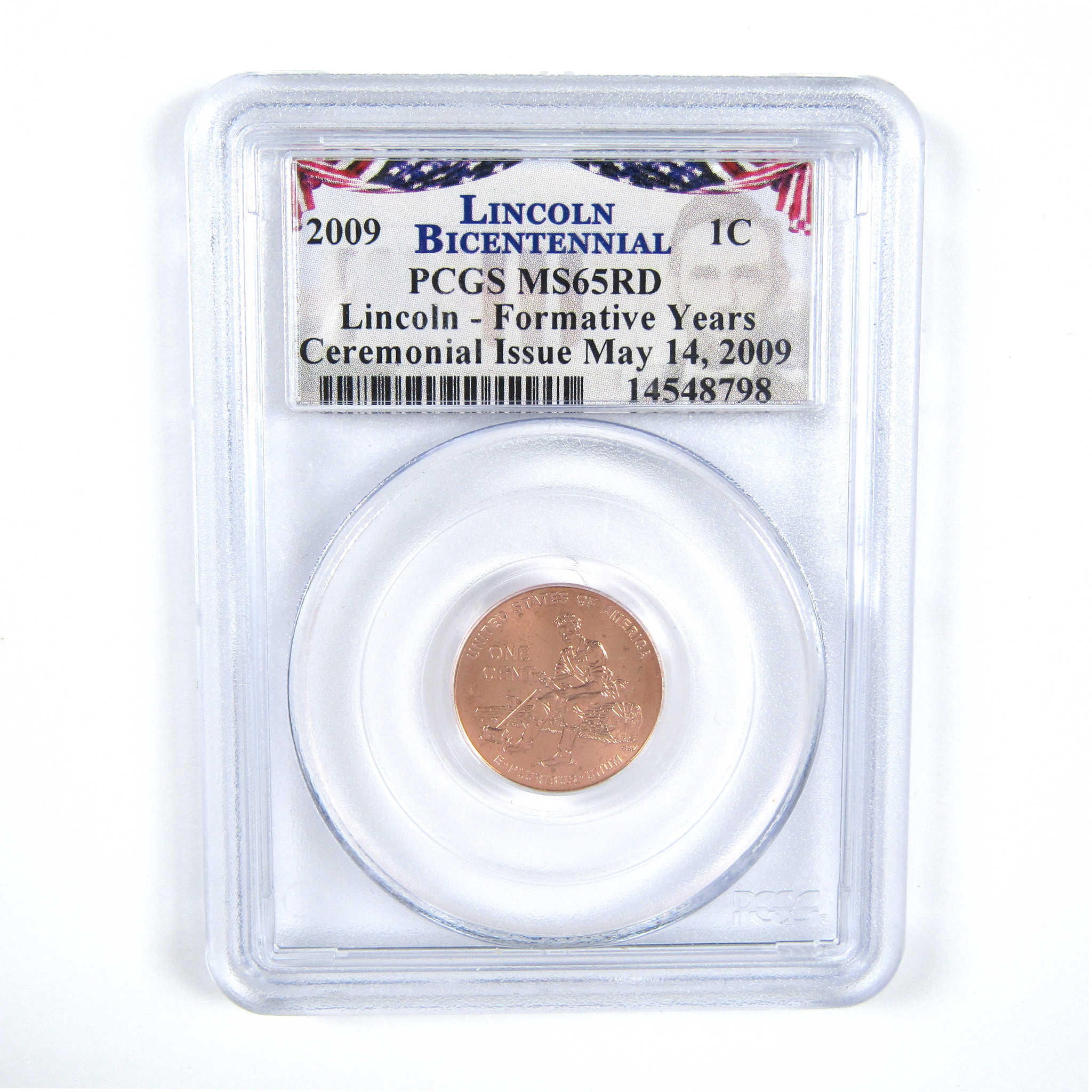 2009 Formative Years Lincoln Cent MS 65 RD PCGS SKU:CPC6774