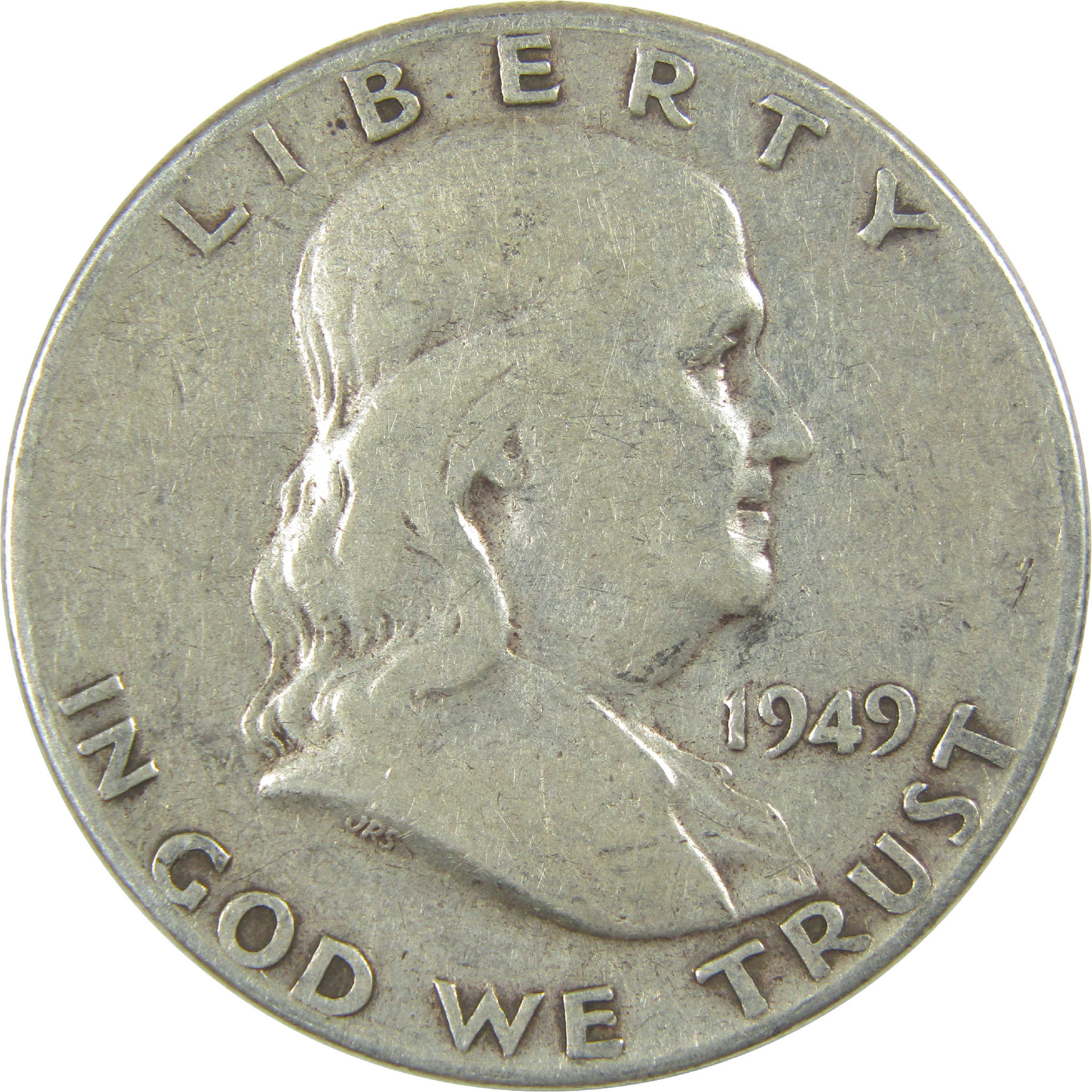 1949 Franklin Half Dollar VG Very Good Silver 50c Coin