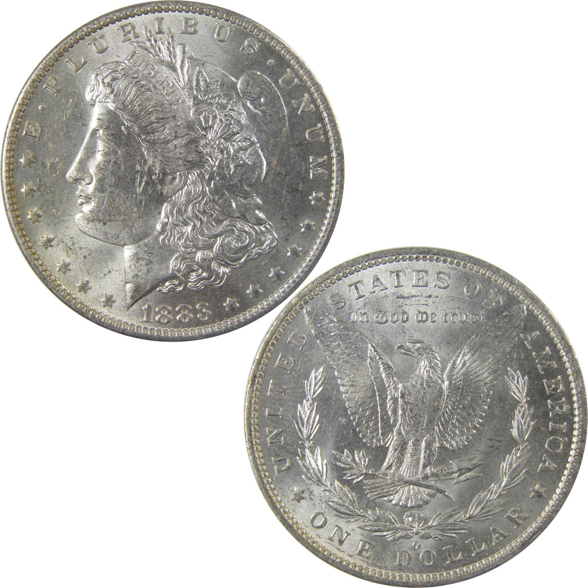 1883 O Morgan Silver Dollar Uncirculated Mint State Toned SKU:I24846