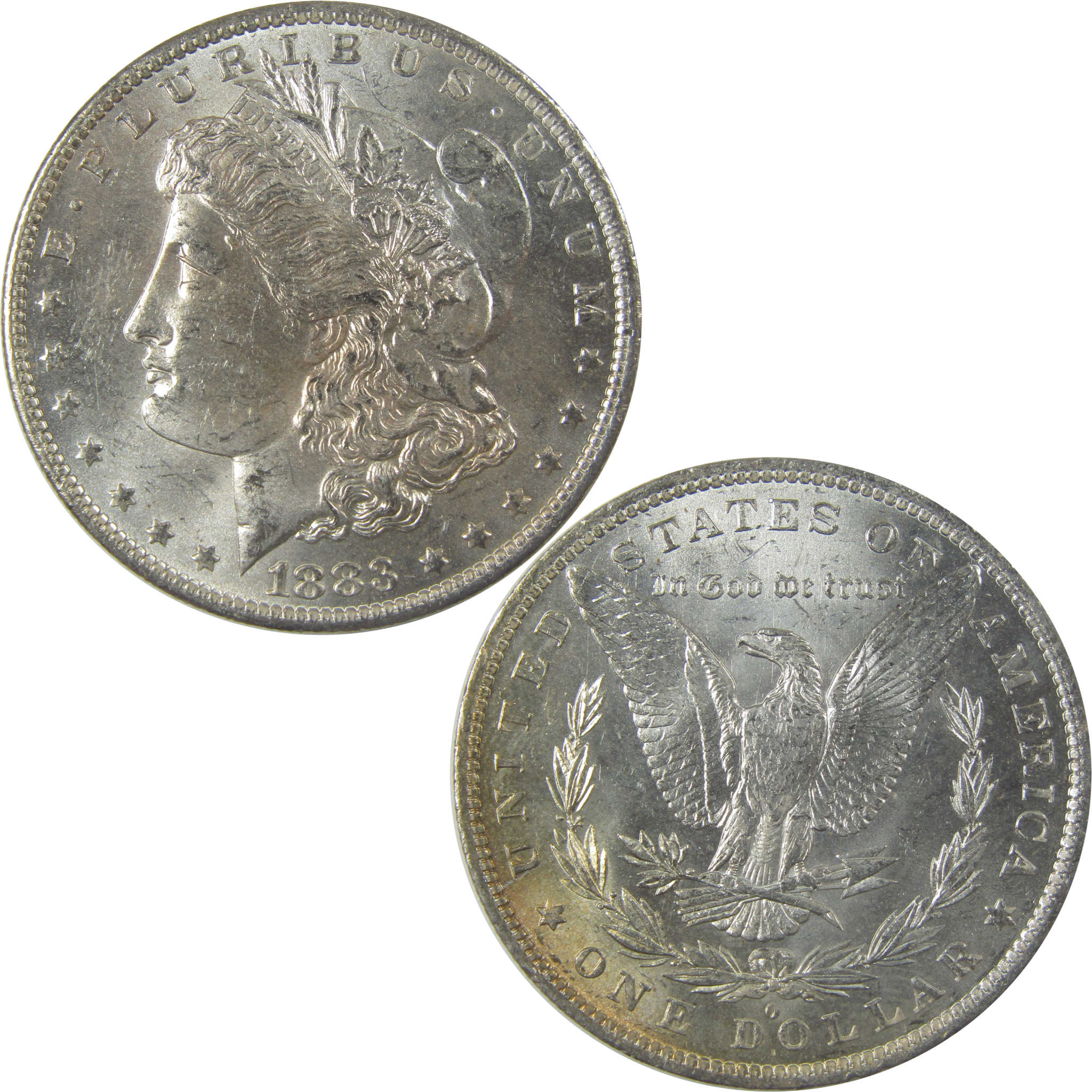 1883 O Morgan Silver Dollar Uncirculated Mint State Toned SKU:I24826