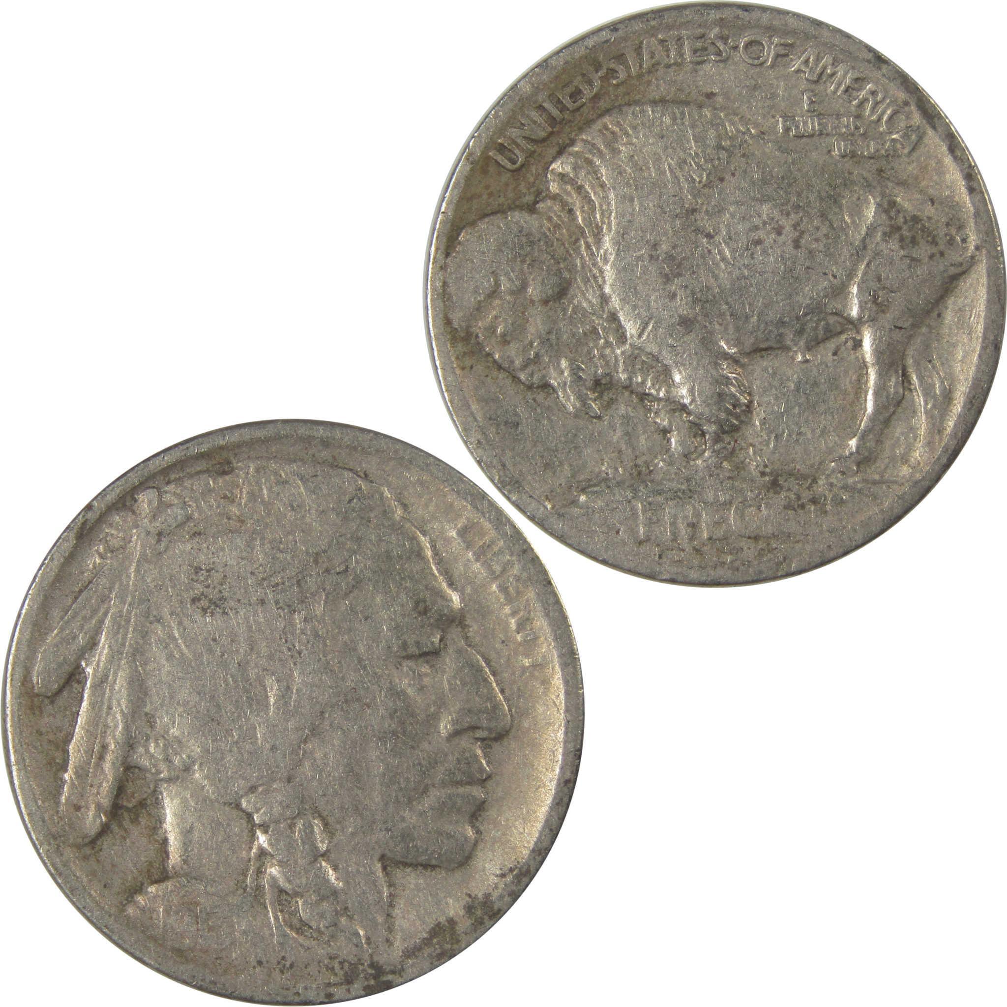 1913 S Type 1 Indian Head Buffalo Nickel F Fine Details SKU:I22897