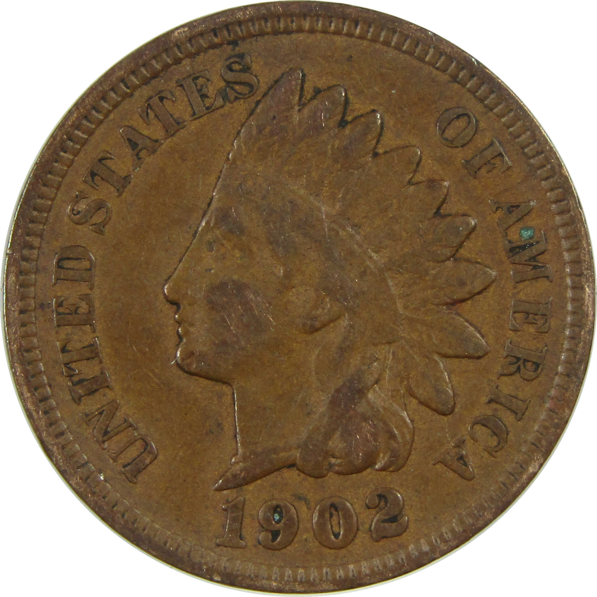 1902 Indian Head Cent XF EF Extremely Fine Penny 1c Coin SKU:I27027