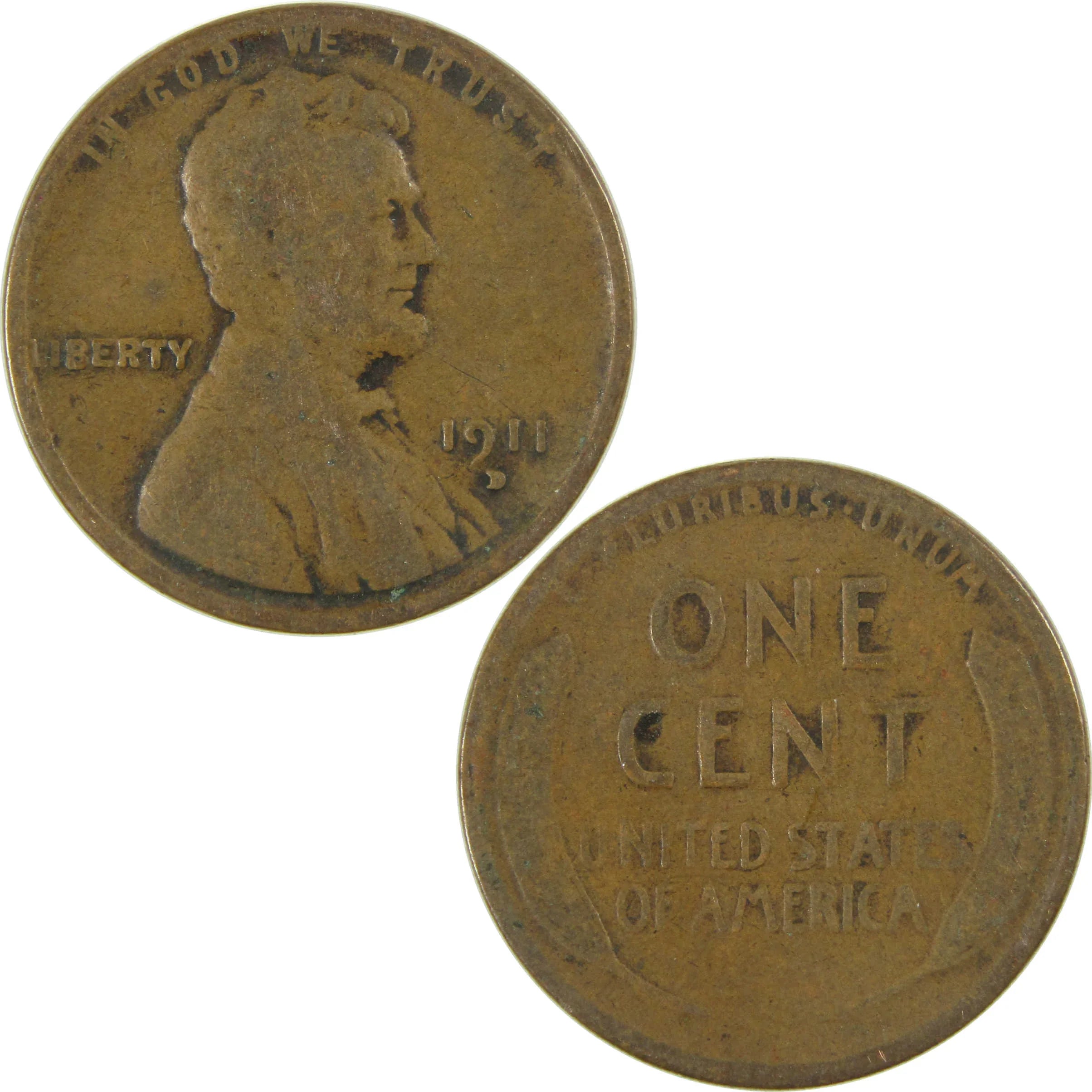 1911 D Lincoln Wheat Cent G Good Penny 1c Coin SKU:I26697