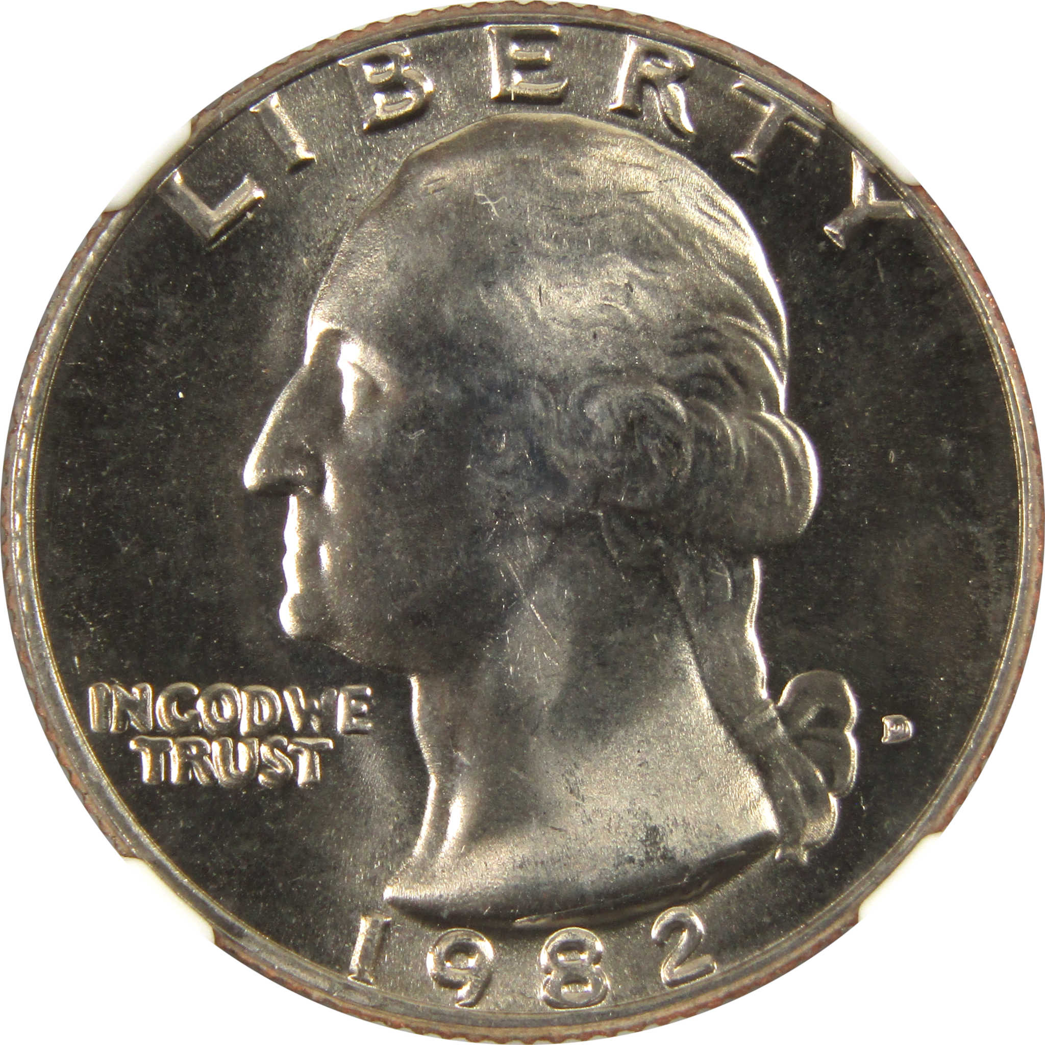 1982 D Washington Quarter MS 67 NGC Clad 25c Uncirculated SKU:I9551
