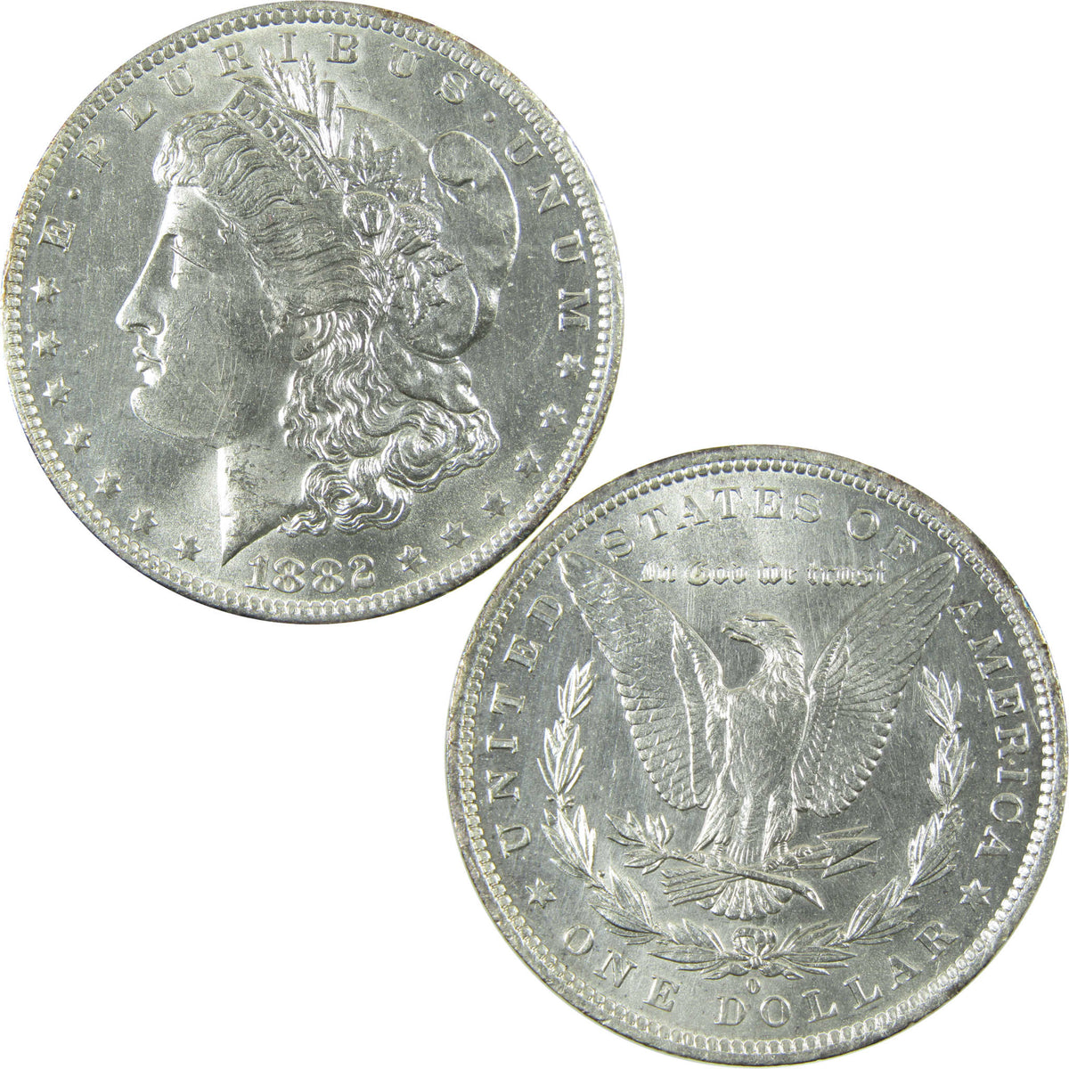 1882 O Morgan Silver Dollar Uncirculated Details $1 Coin SKU:CP1678 - Morgan coin - Morgan silver dollar - Morgan silver dollar for sale - Profile Coins & Collectibles
